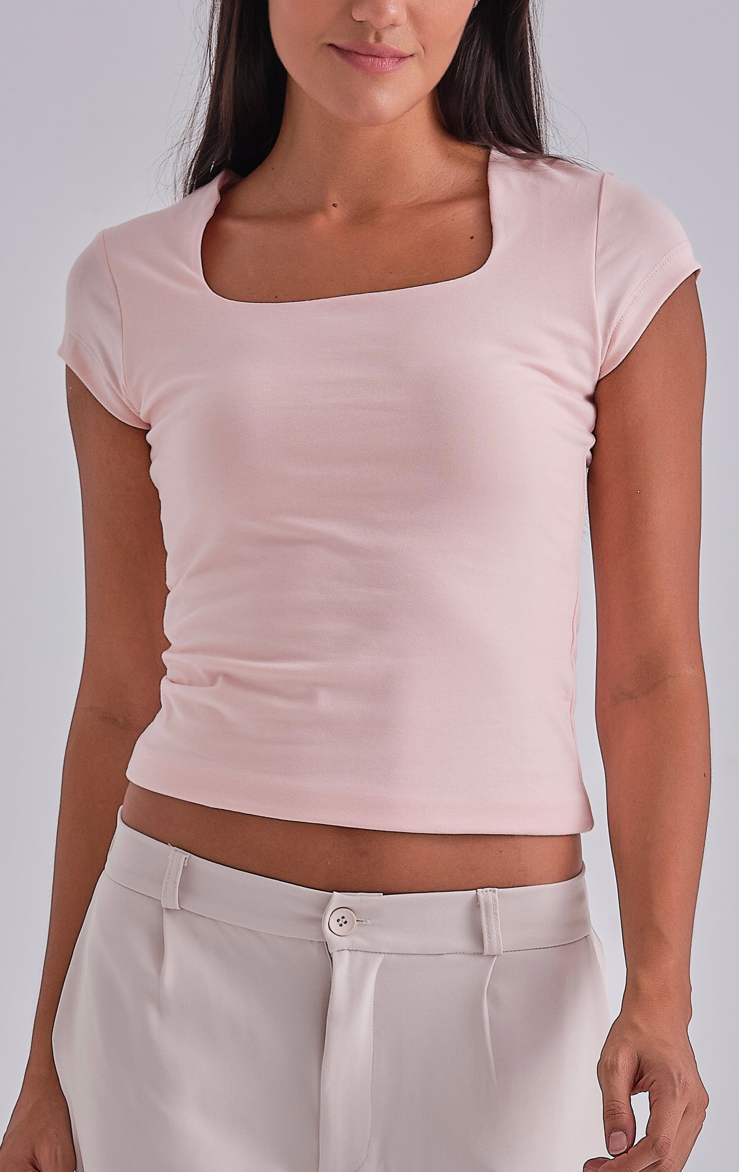 SculptHER Squared Pink Top