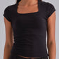 SculptHER Squared Black Top