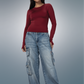 BURGUNDY SEAMLESS SCULPT BASIC