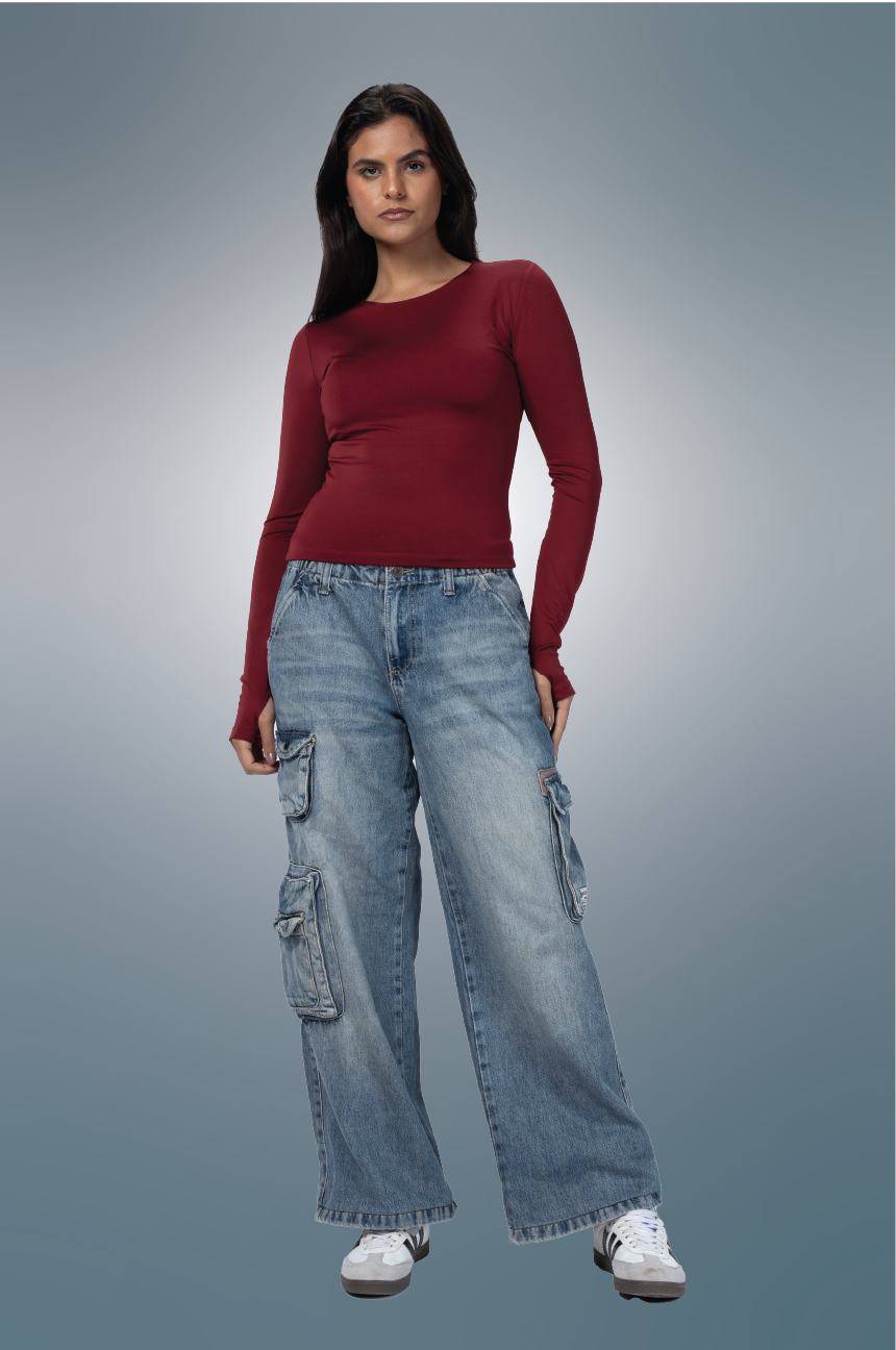 BURGUNDY SEAMLESS SCULPT BASIC