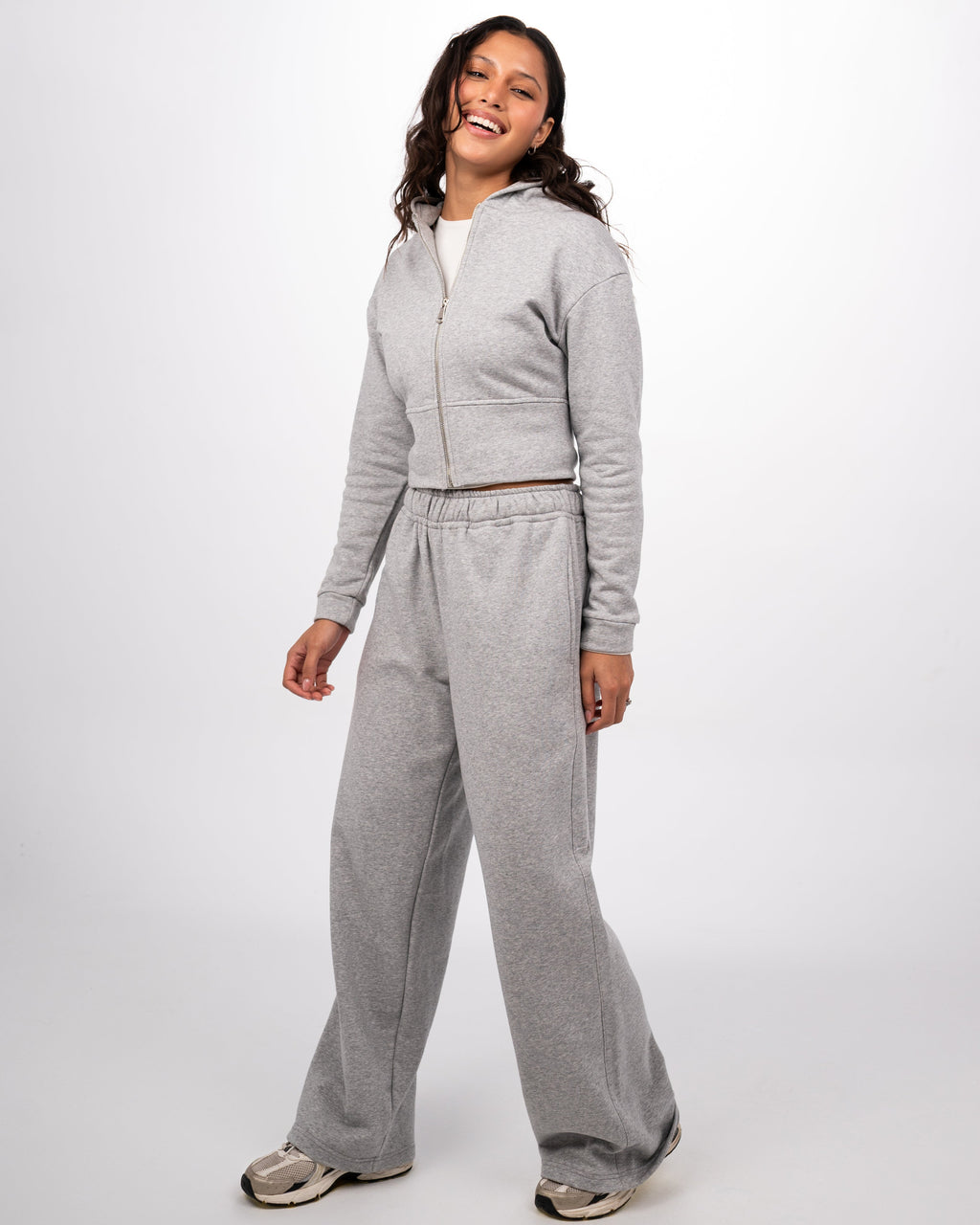 CONTOUR CROPPED JACKET - GREY