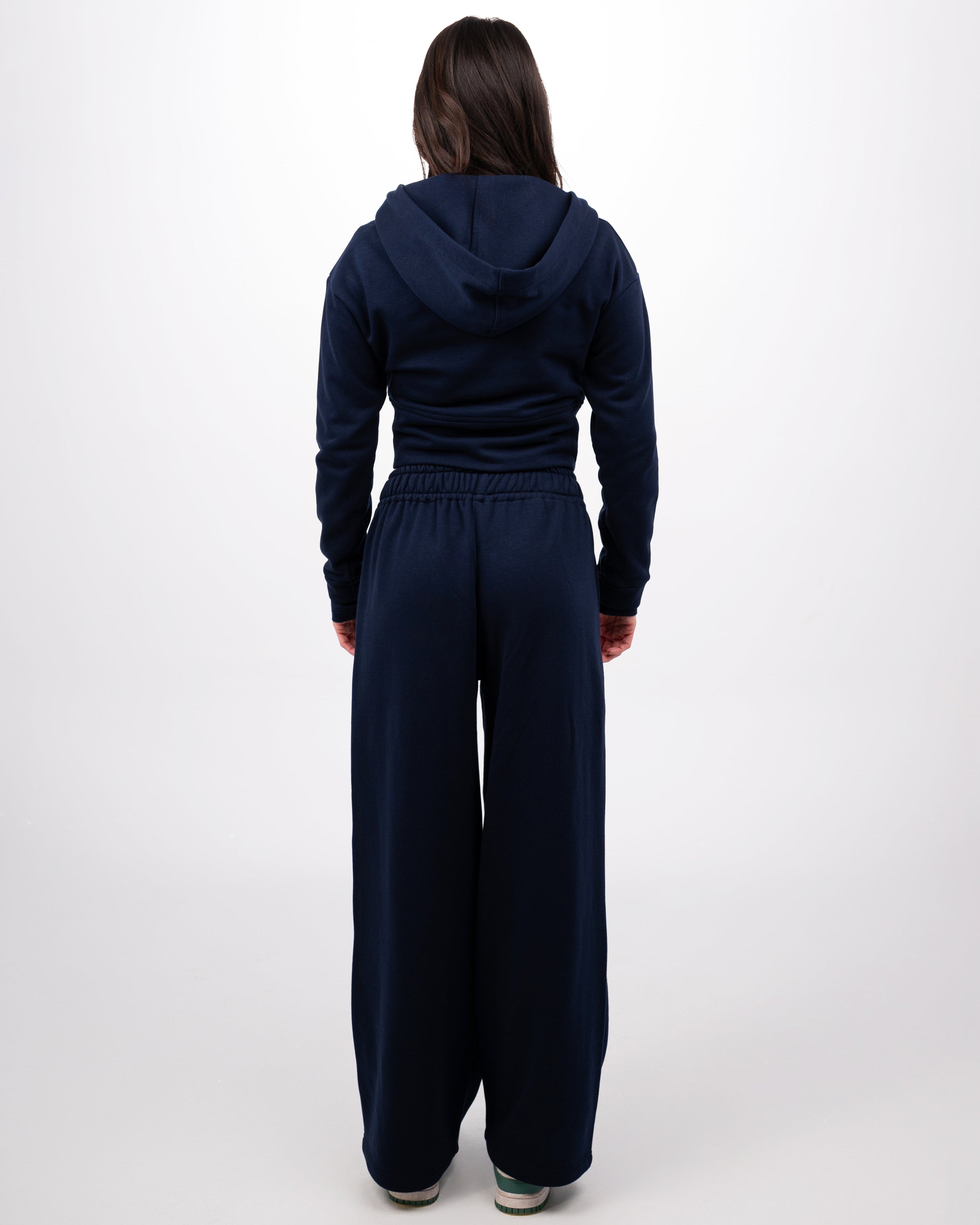 CONTOUR CROPPED JACKET - NAVY