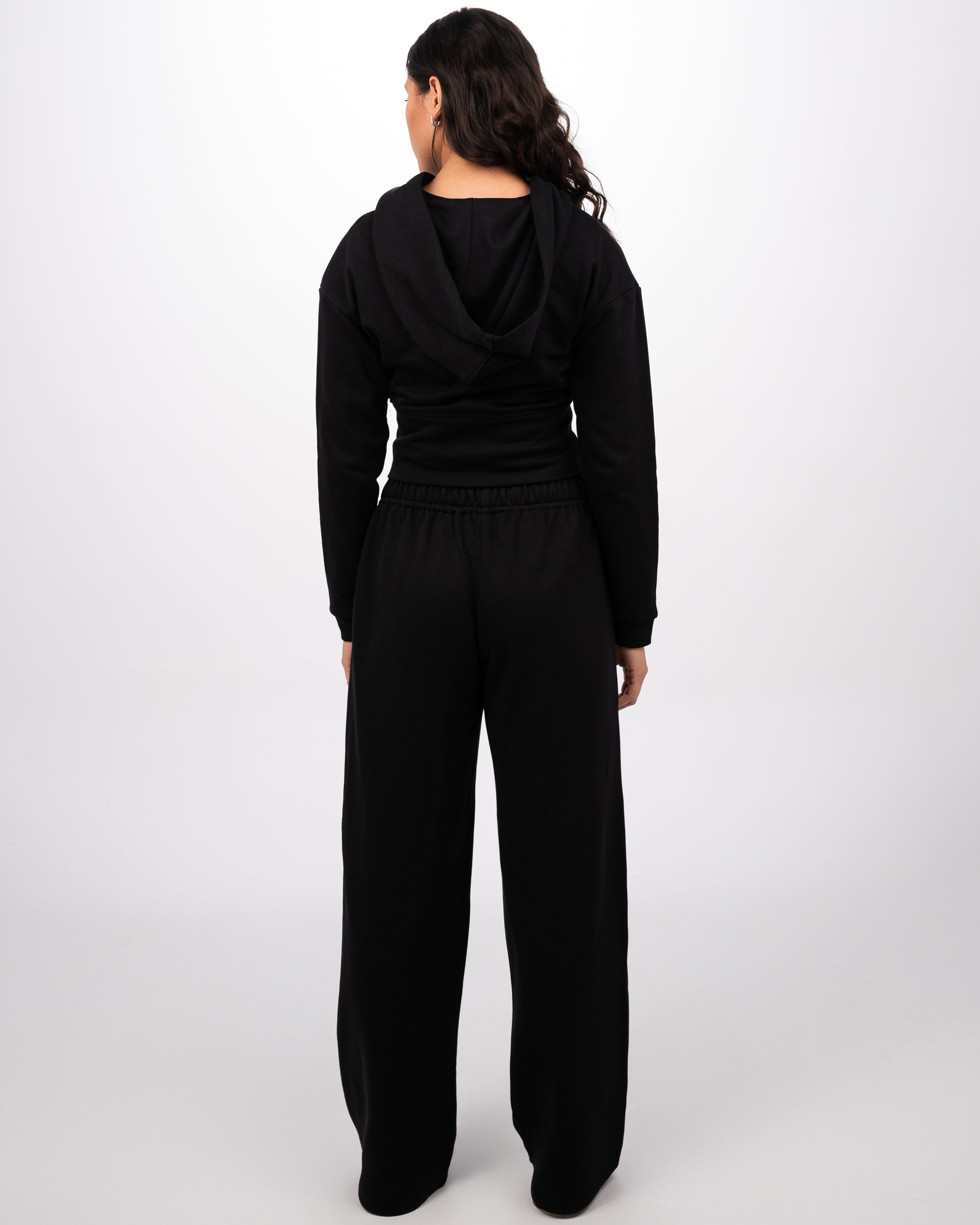 CONTOUR CROPPED JACKET - BLACK