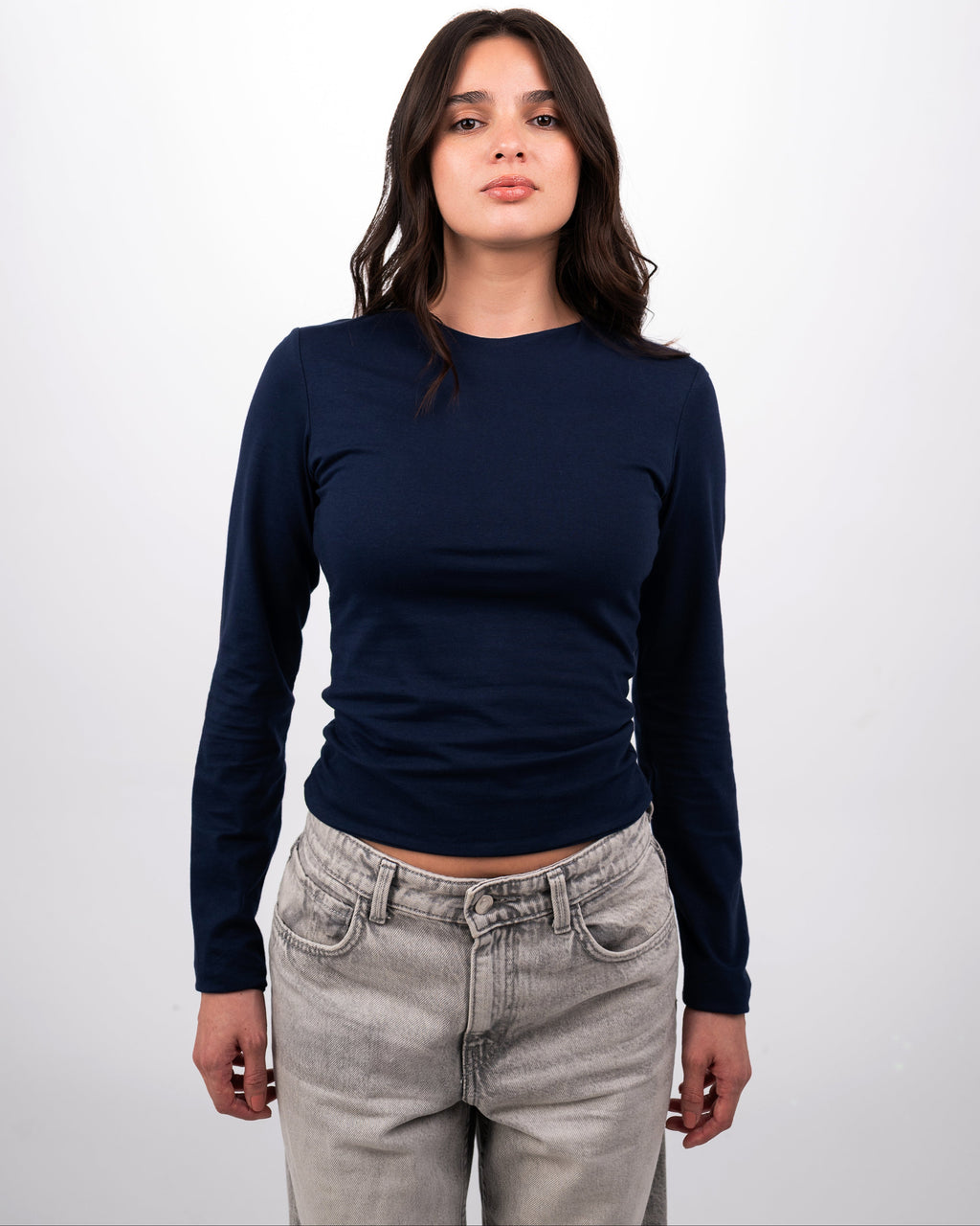THE EVERYDAY COTTON TOP - NAVY