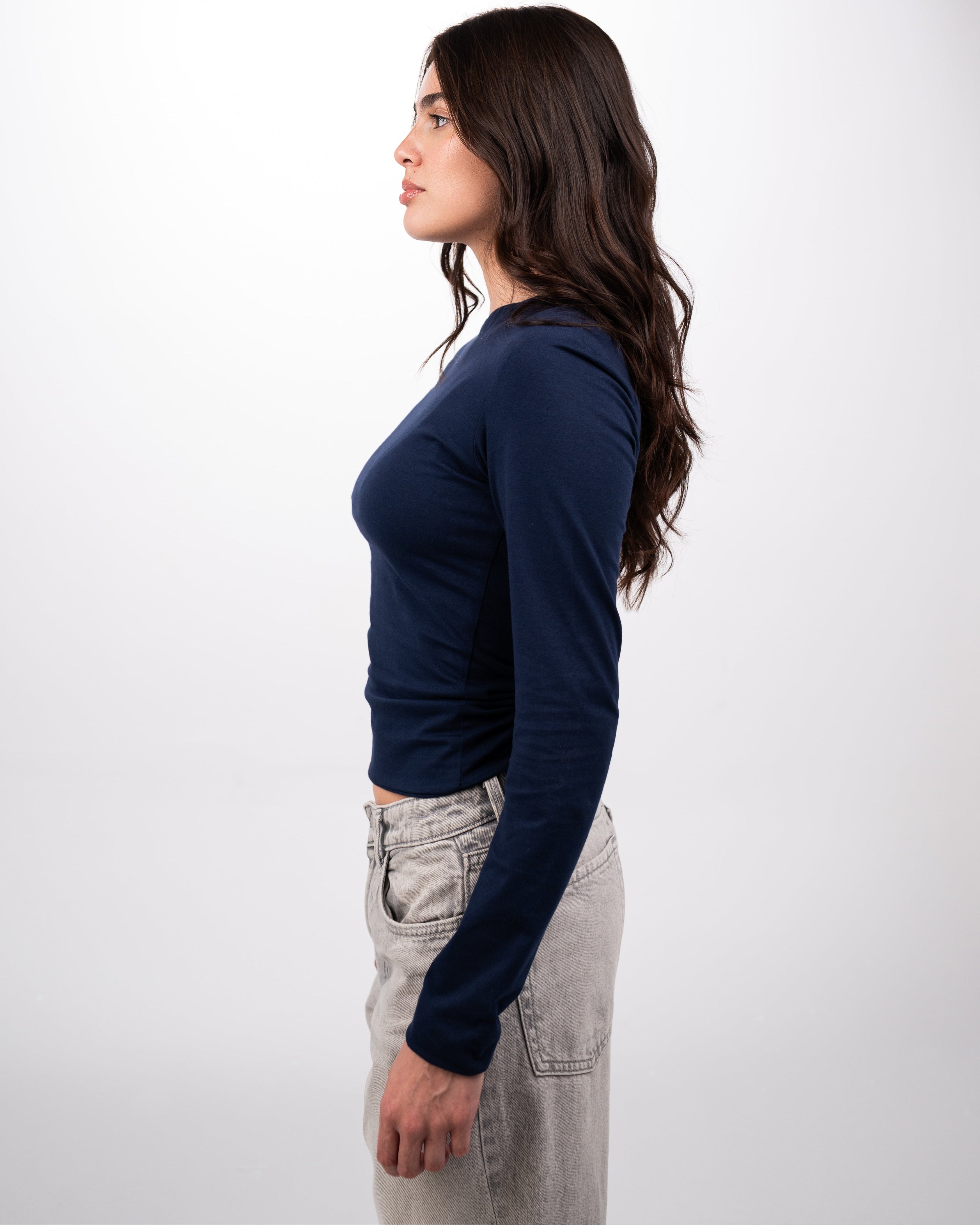 THE EVERYDAY COTTON TOP - NAVY