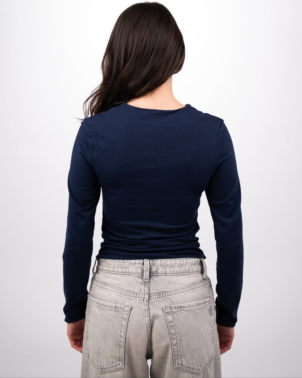 THE EVERYDAY COTTON TOP - NAVY