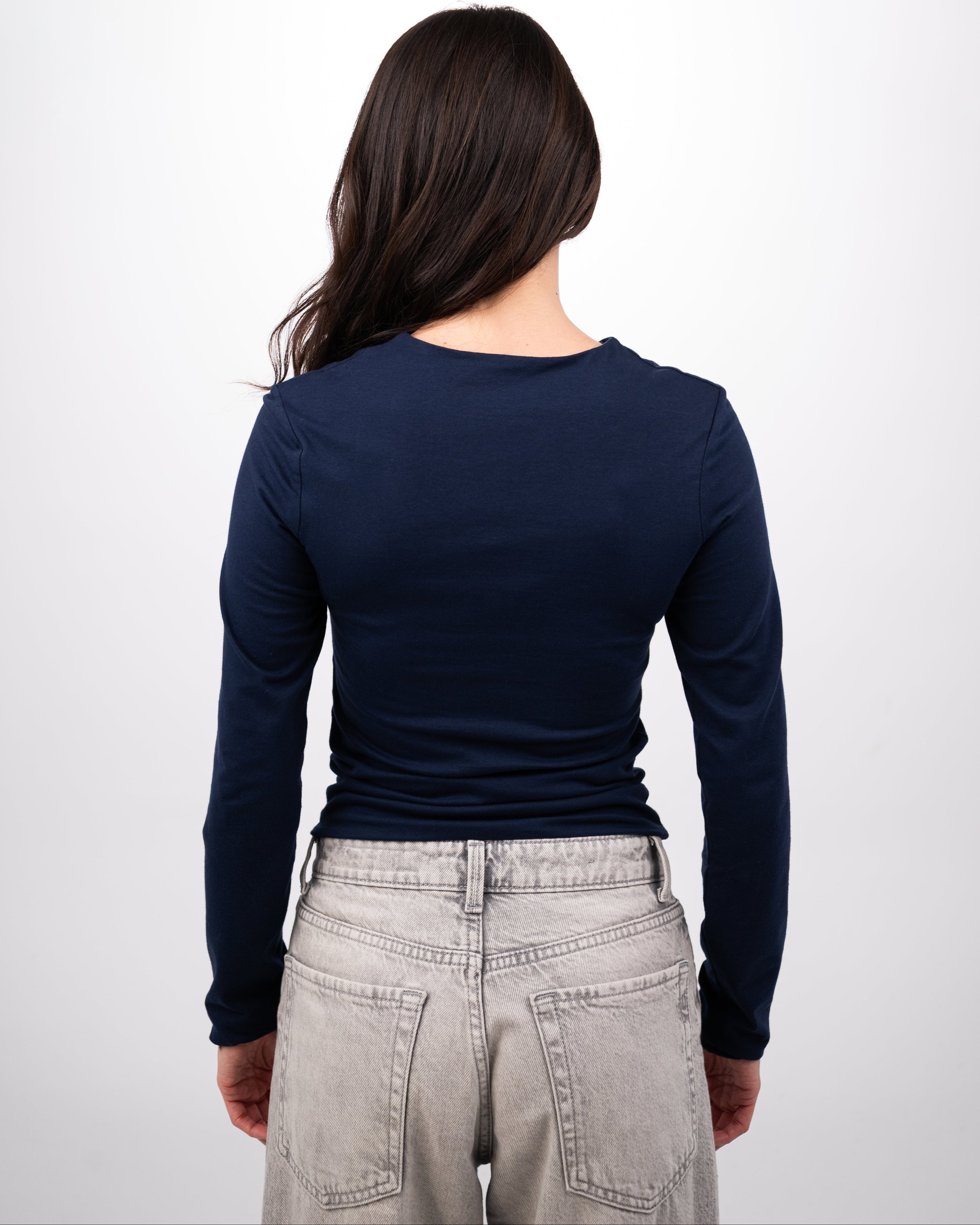 THE EVERYDAY COTTON TOP - NAVY