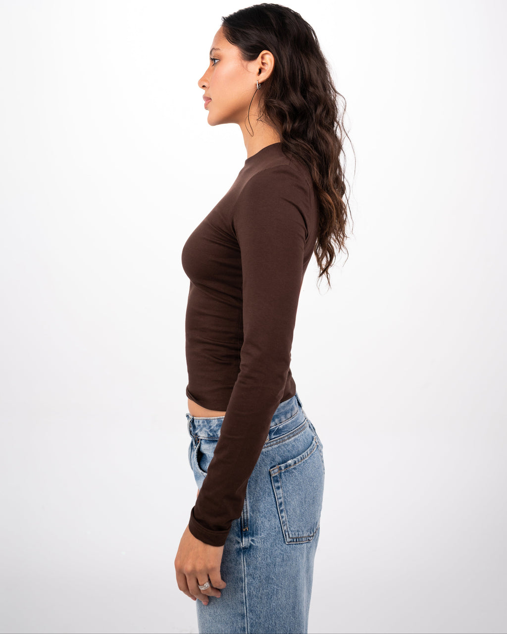 THE EVERYDAY COTTON TOP - BROWN