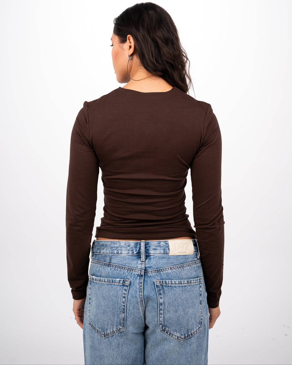 THE EVERYDAY COTTON TOP - BROWN