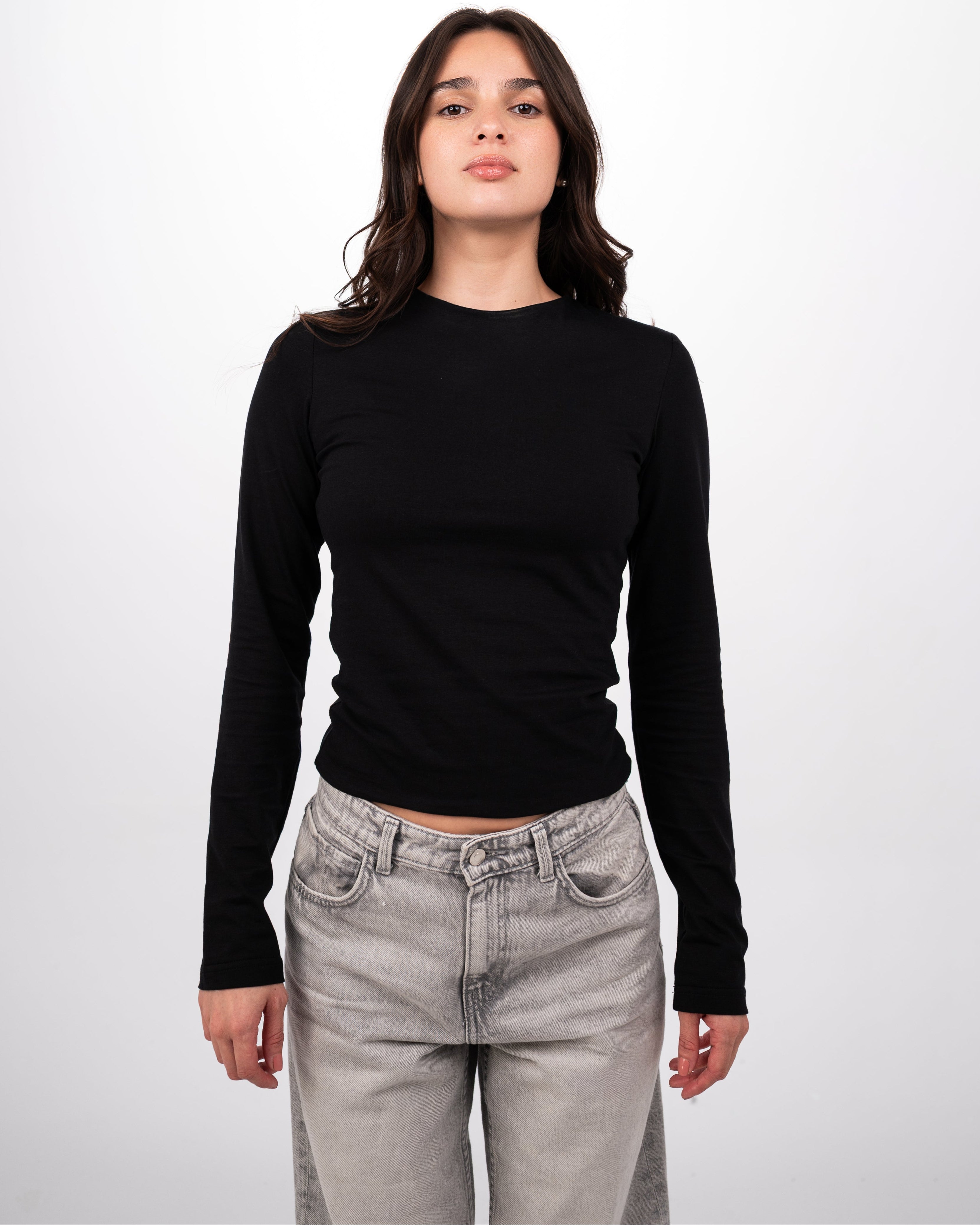 THE EVERYDAY COTTON TOP - BLACK