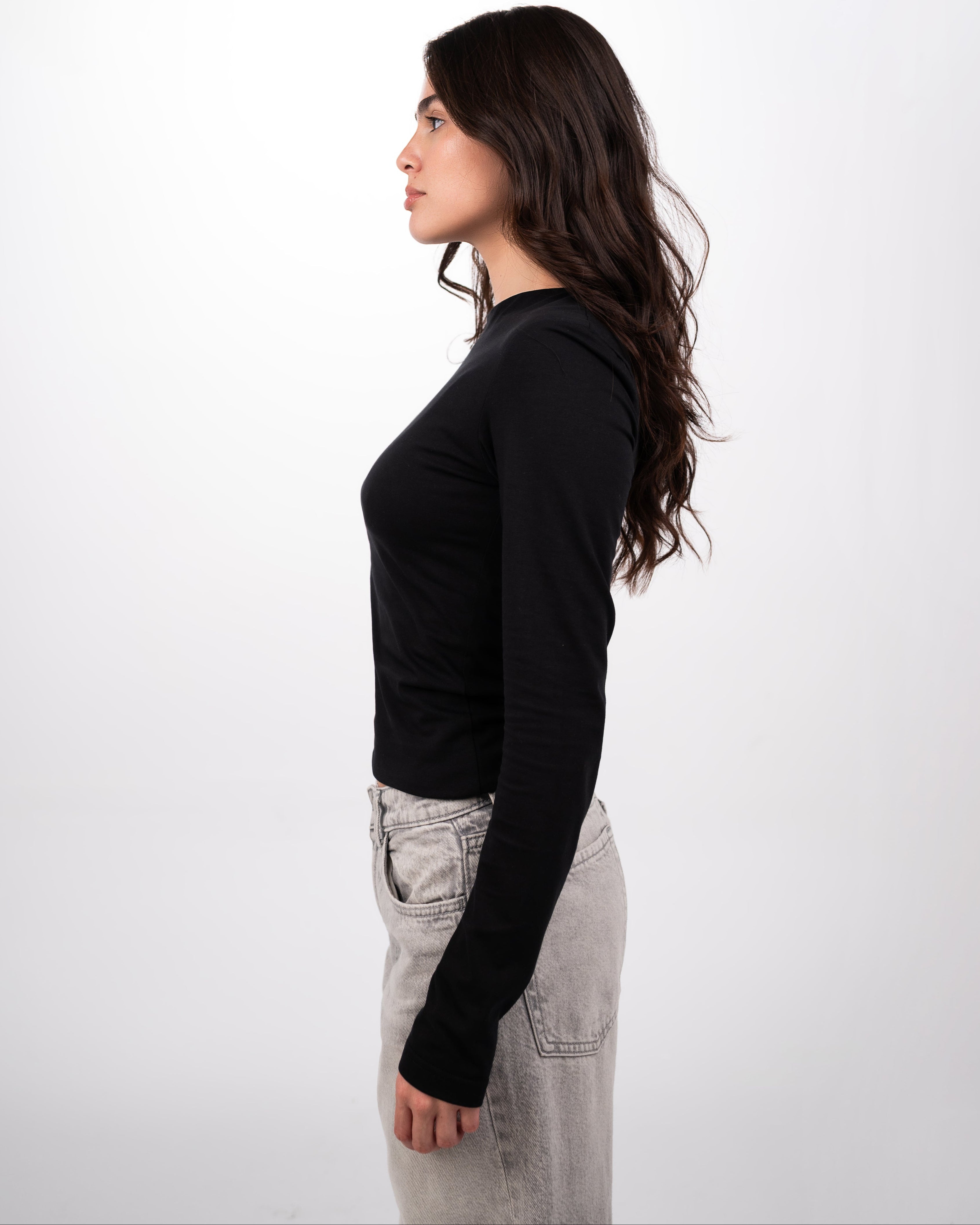 THE EVERYDAY COTTON TOP - BLACK