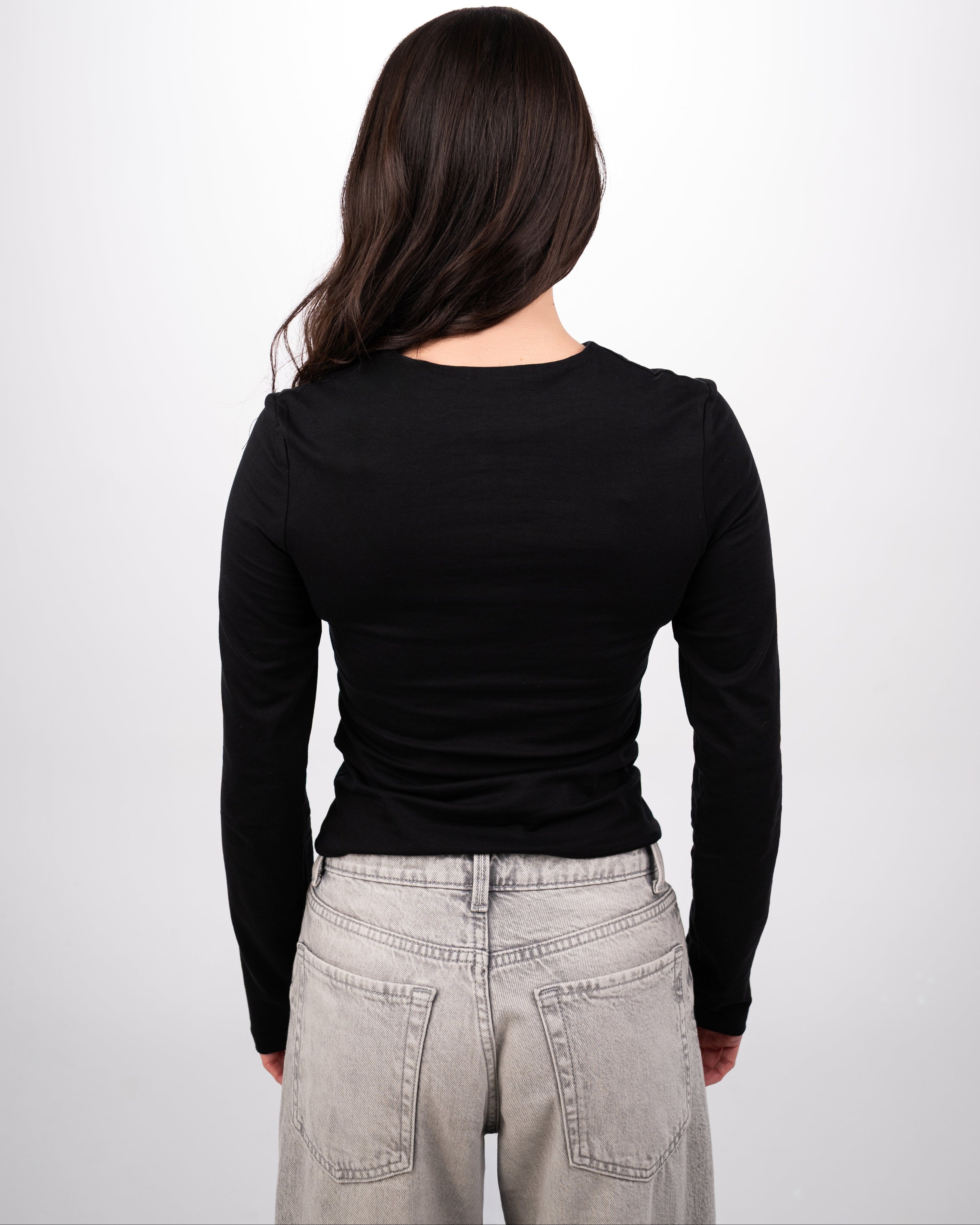 THE EVERYDAY COTTON TOP - BLACK