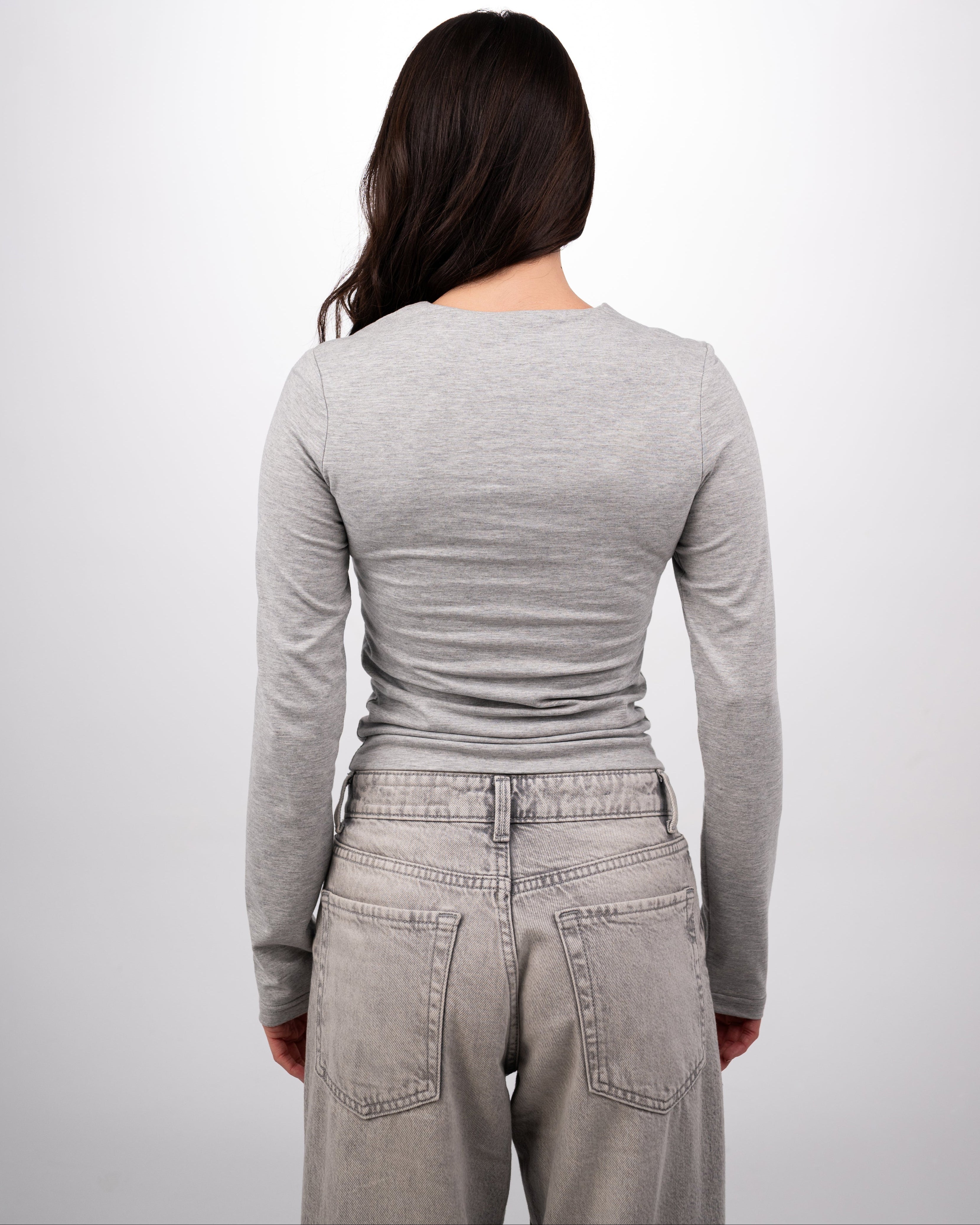 THE EVERYDAY COTTON TOP - GREY