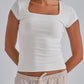 SculptHER Squared White Top
