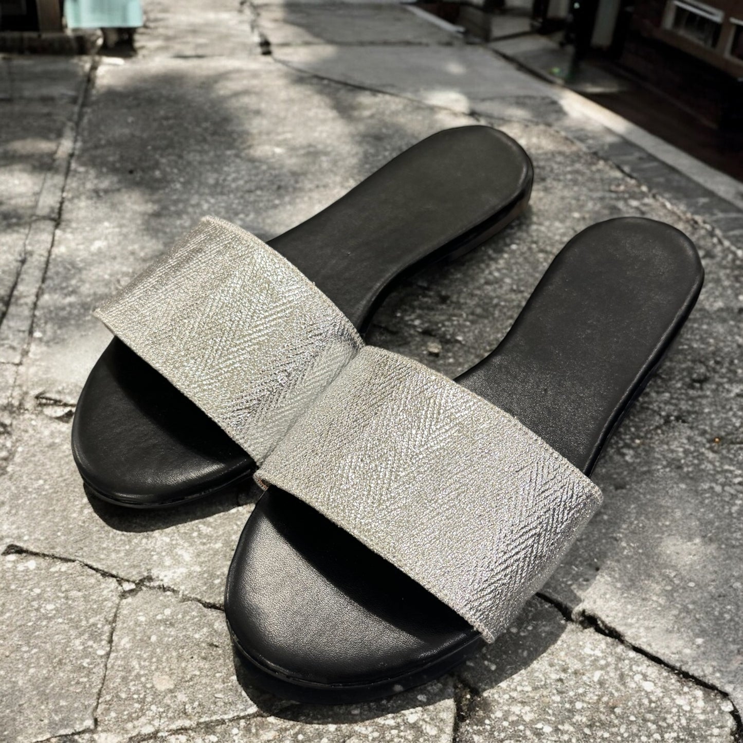 SILVER SLIPPERS