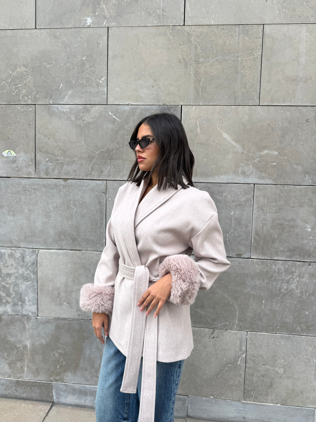 THE 3 WAY COAT - CASHMERE