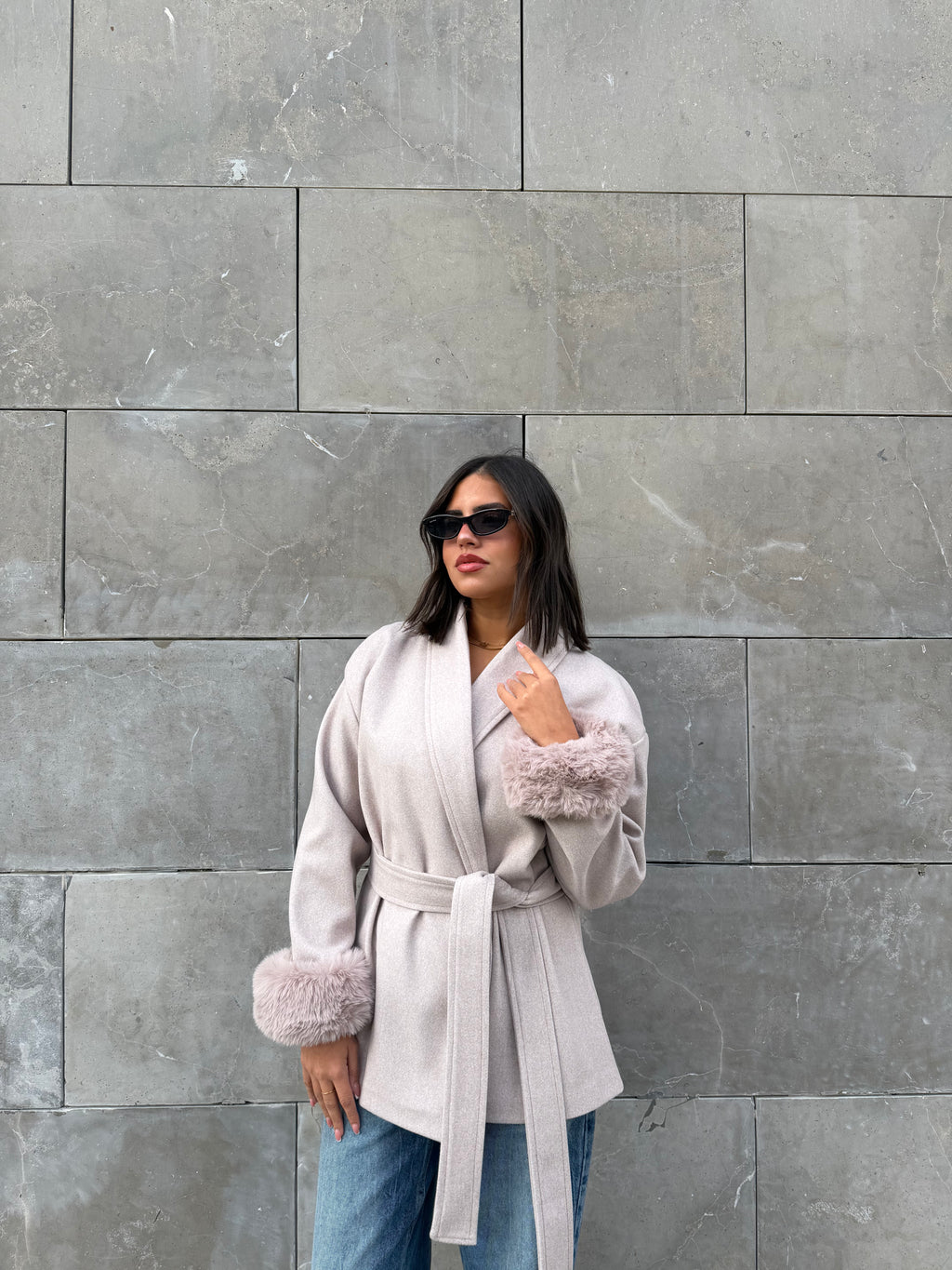 THE 3 WAY COAT - CASHMERE