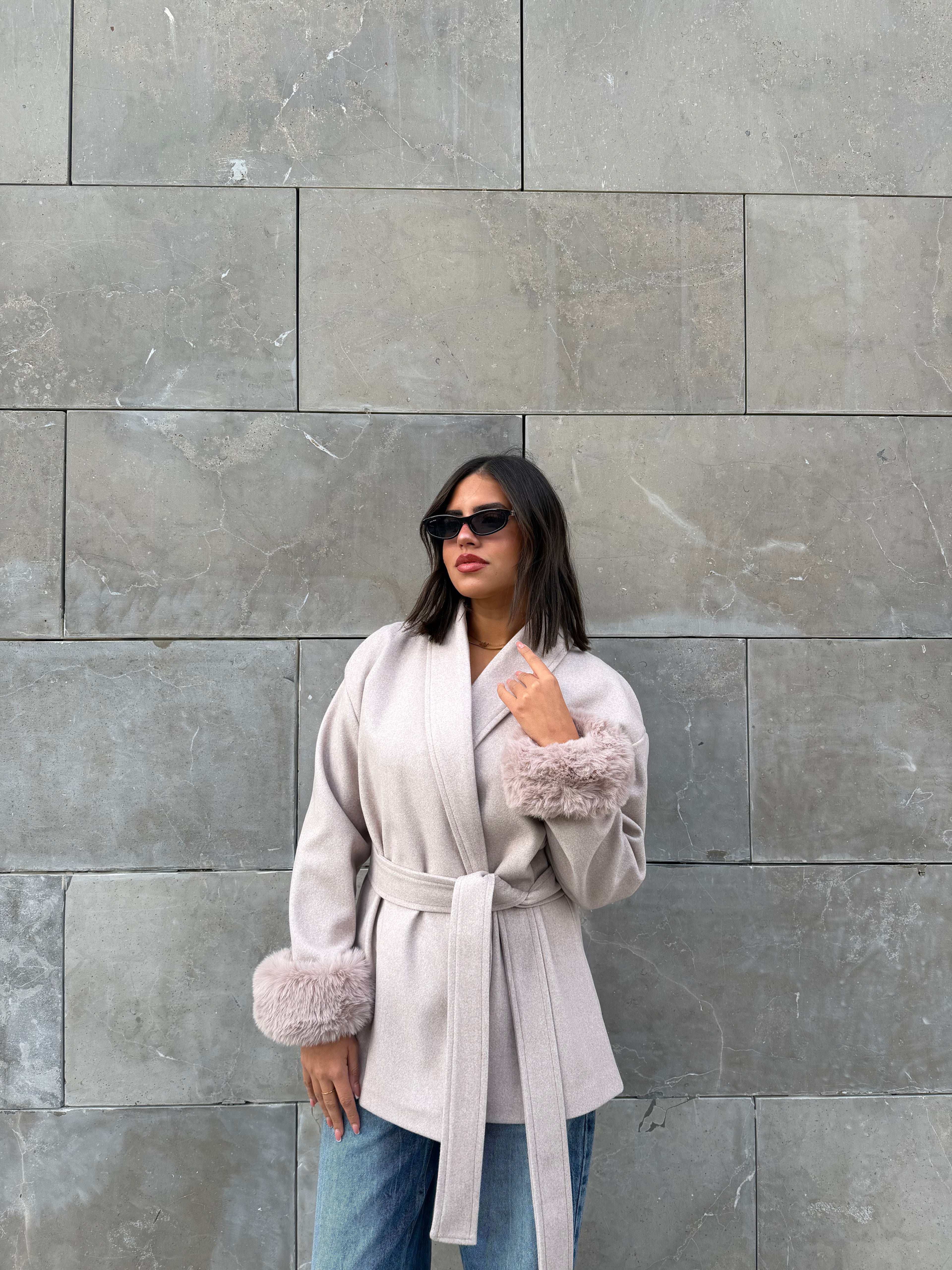 THE 3 WAY COAT - CASHMERE