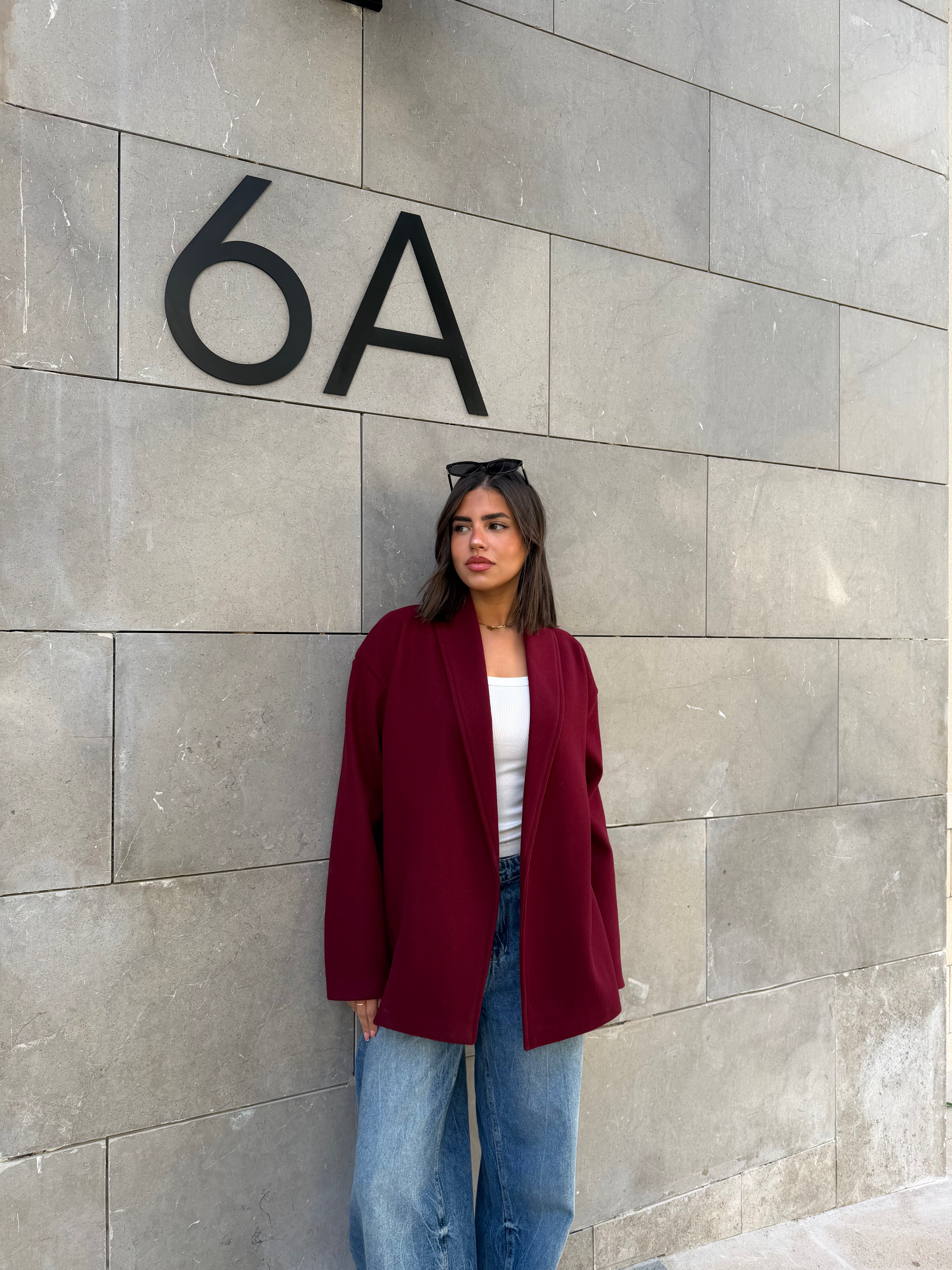 THE 3 WAY COAT - BURGUNDY