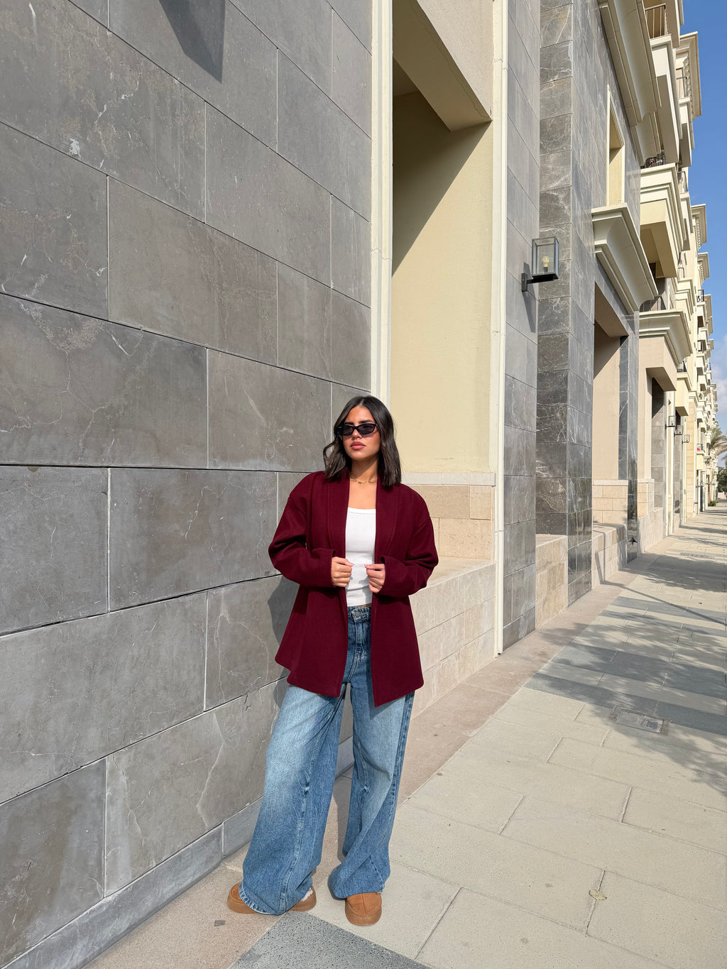 THE 3 WAY COAT - BURGUNDY