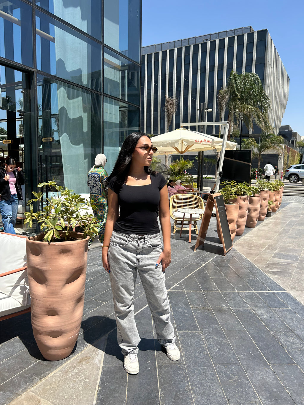 SculptHER Squared Black Top