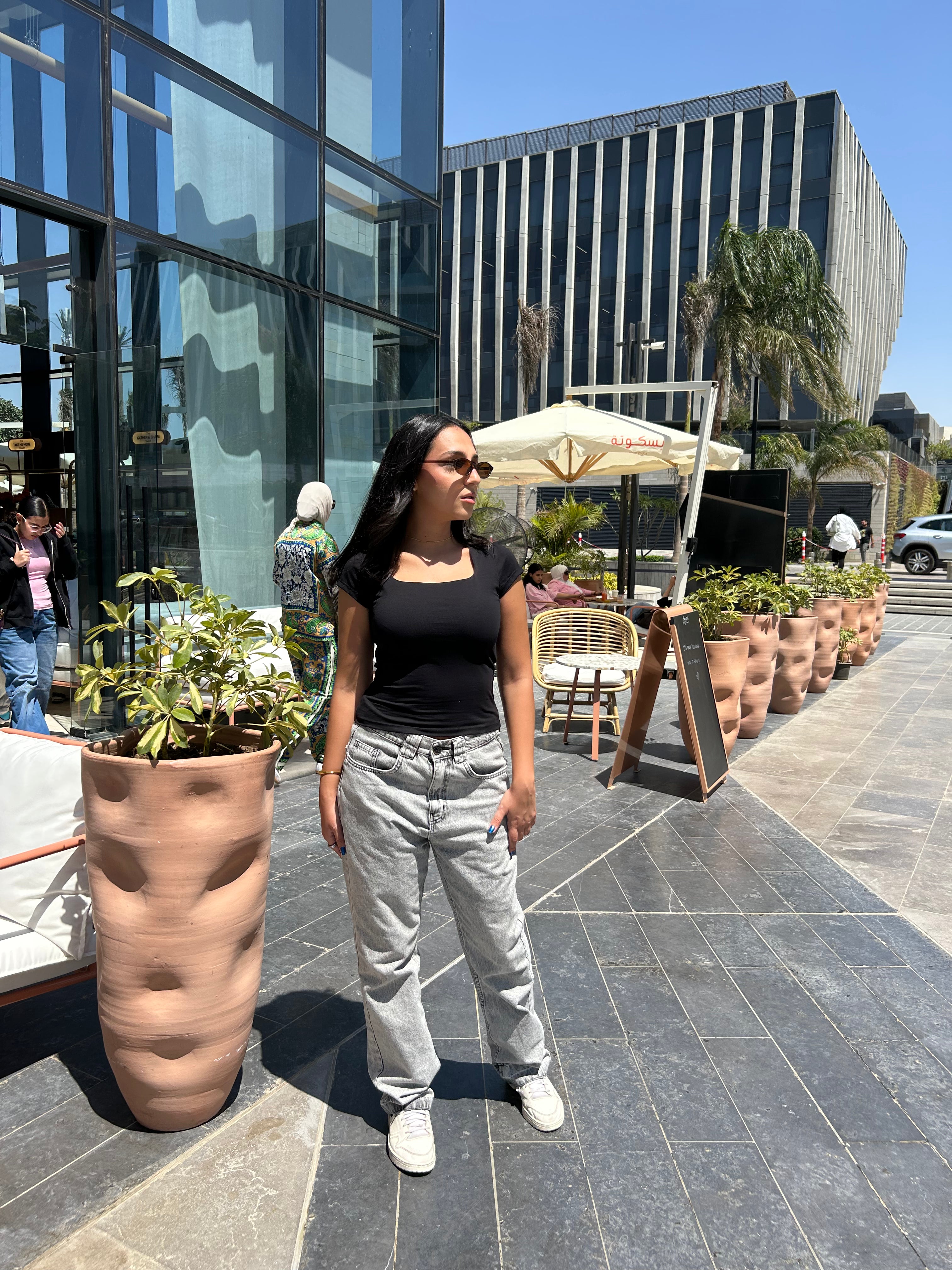 SculptHER Squared Black Top