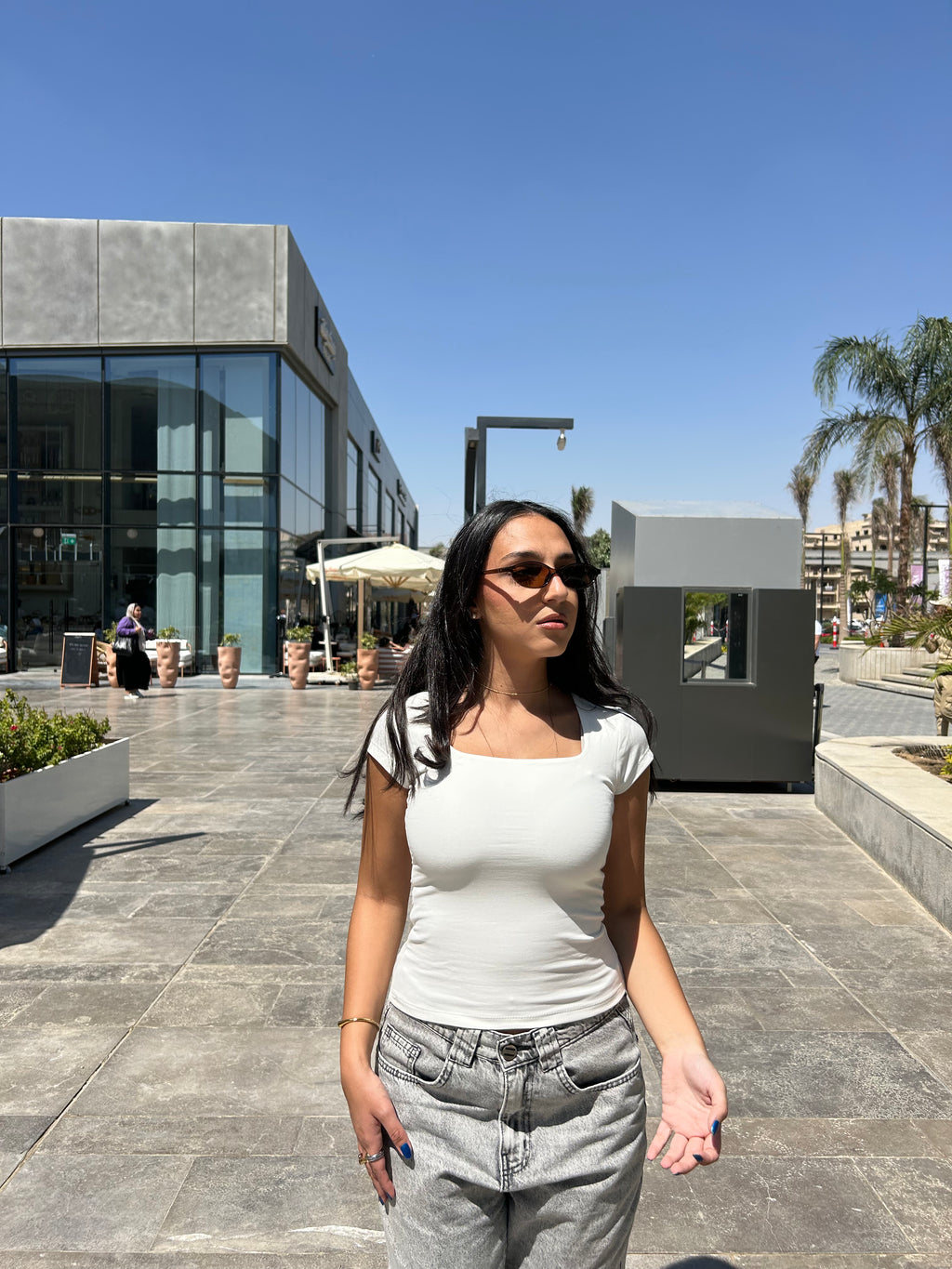 SculptHER Squared White Top