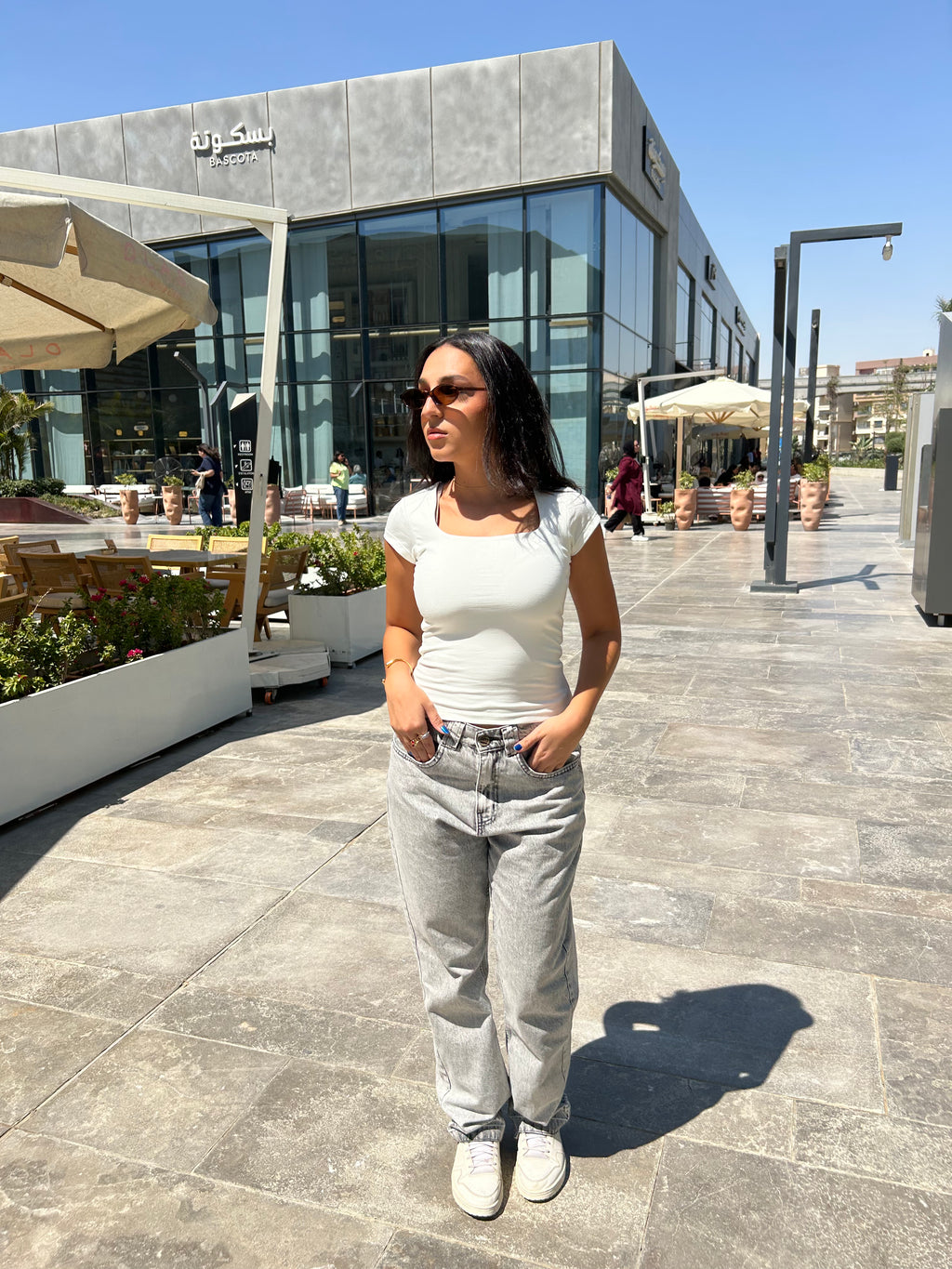 SculptHER Squared White Top