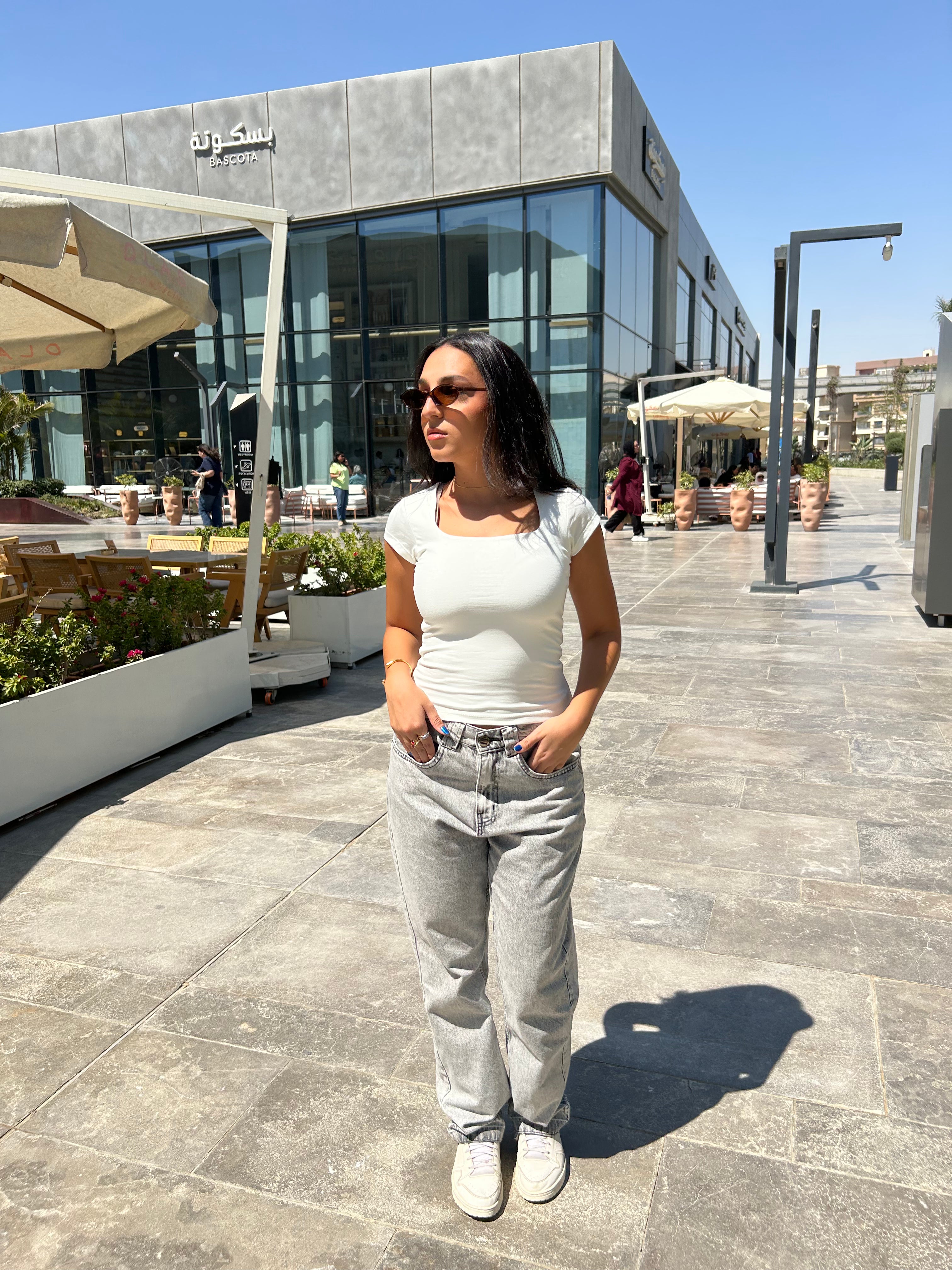 SculptHER Squared White Top