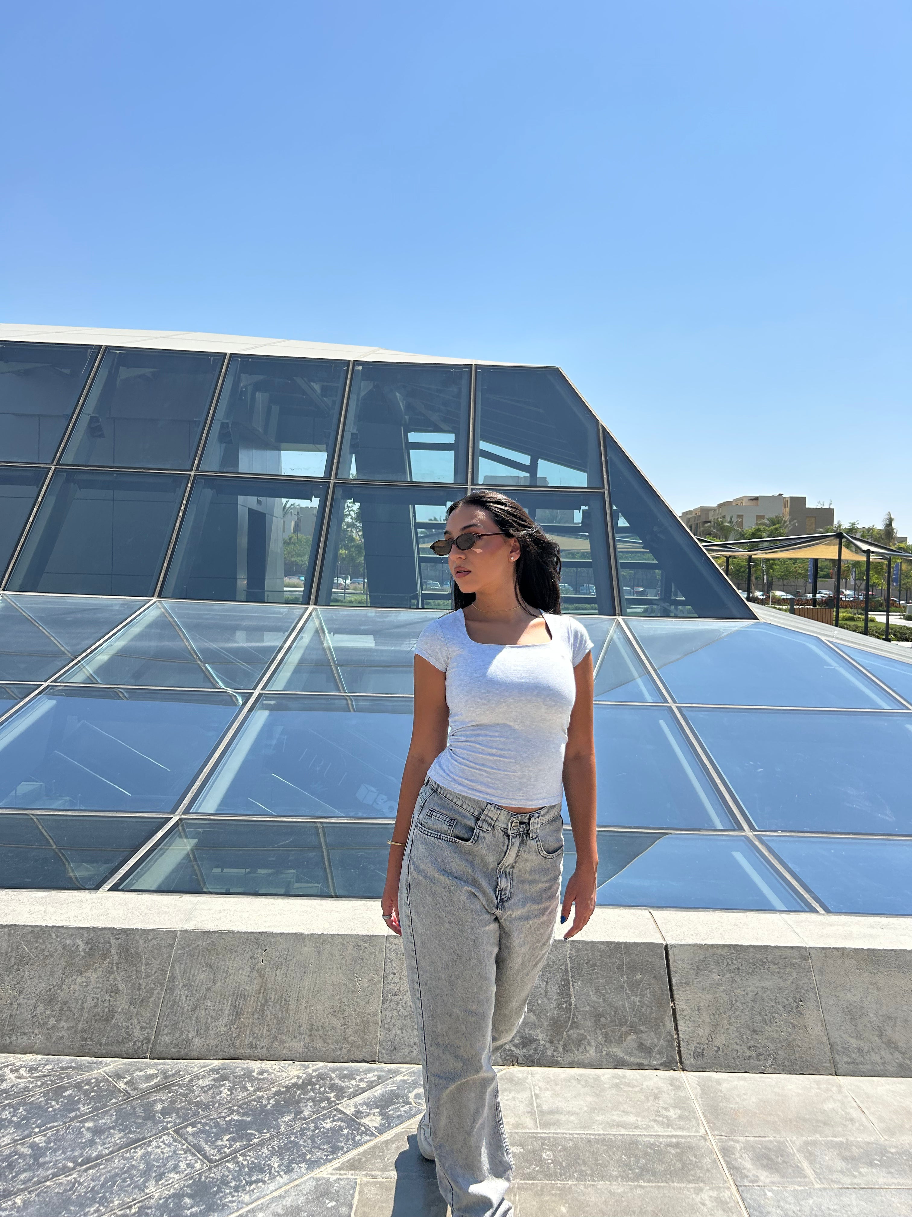 SculptHER Squared Grey Top