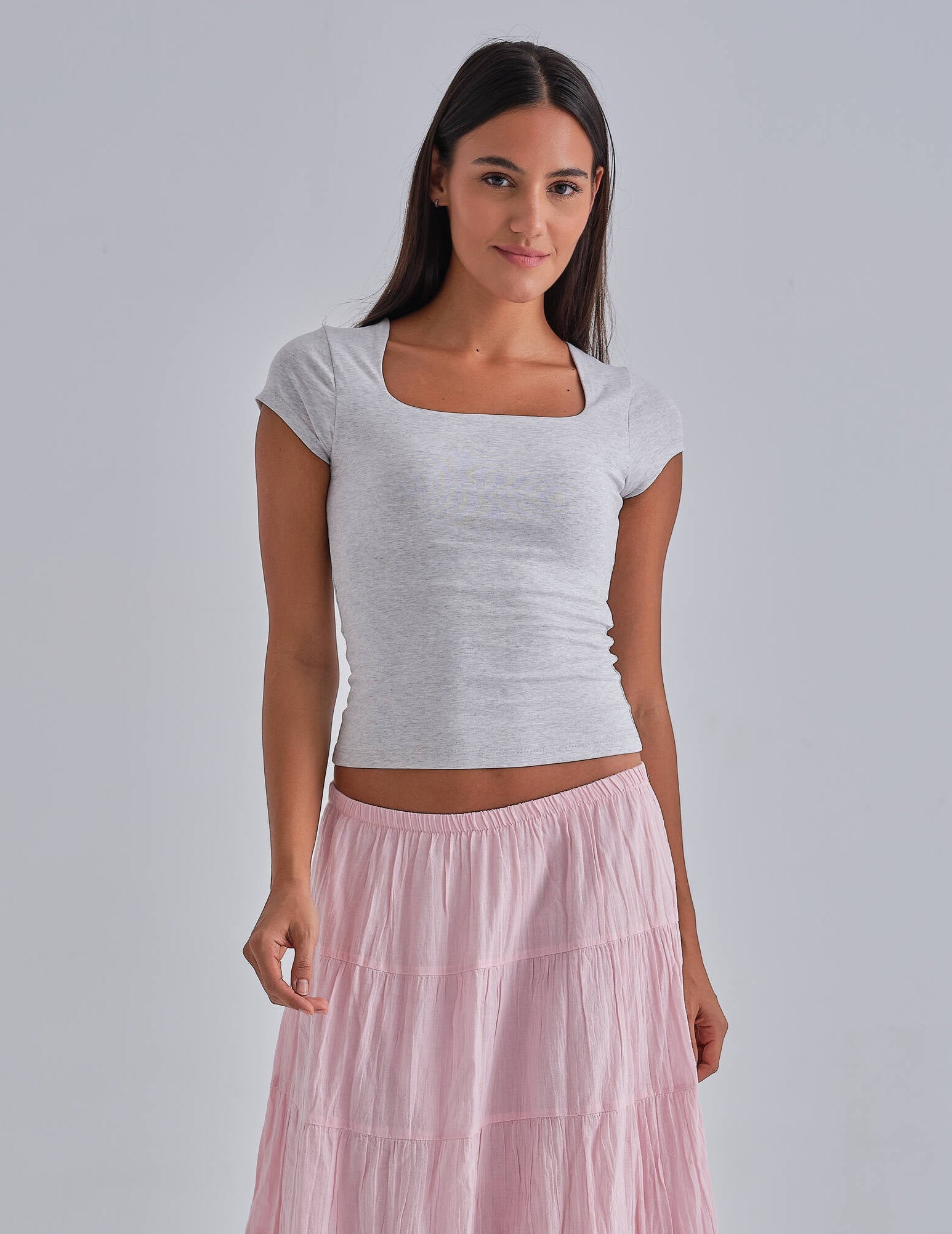 SculptHER Squared Grey Top