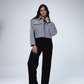 GREY CROPPED JACKET COAT