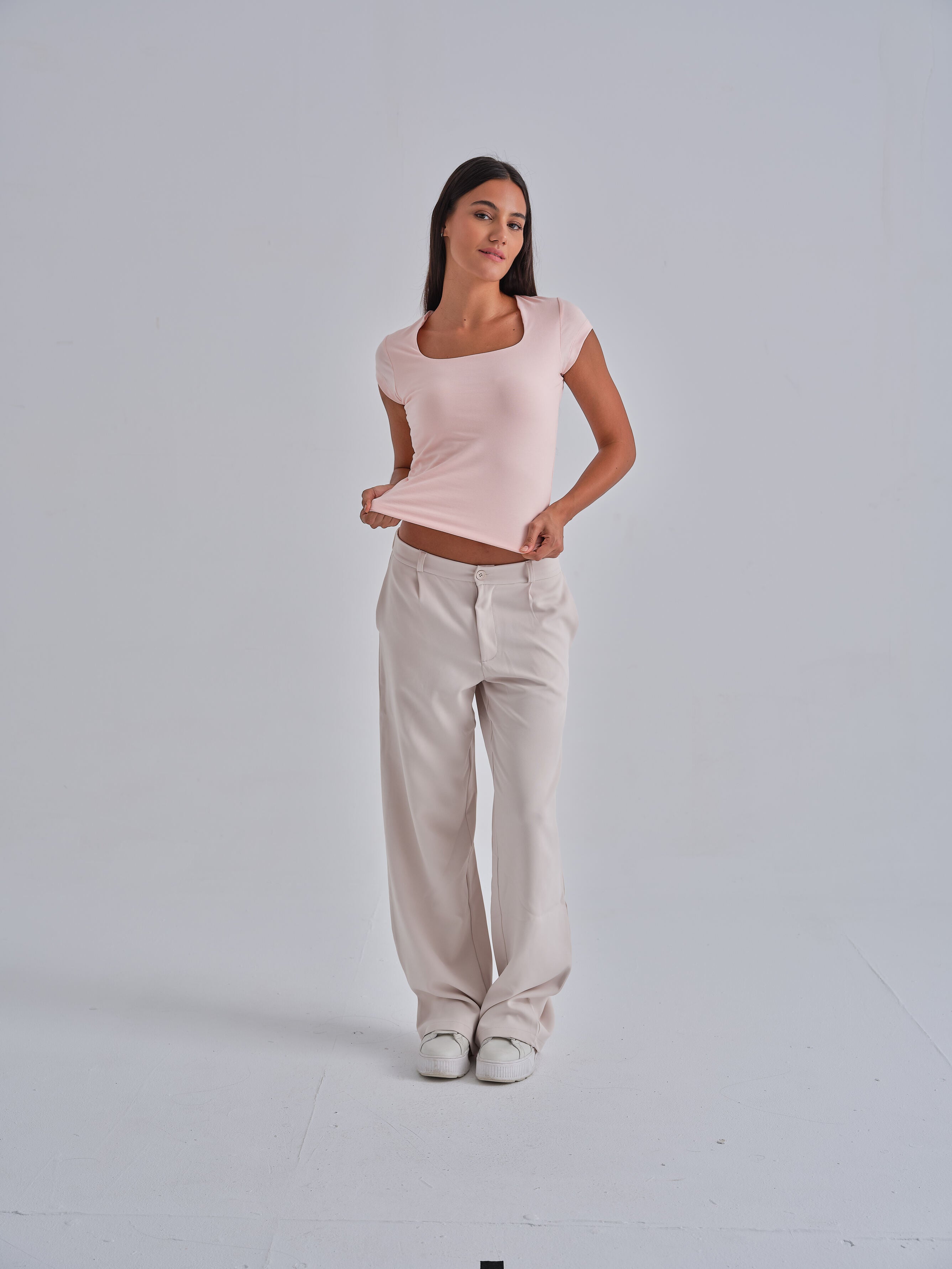 SculptHER Squared Pink Top