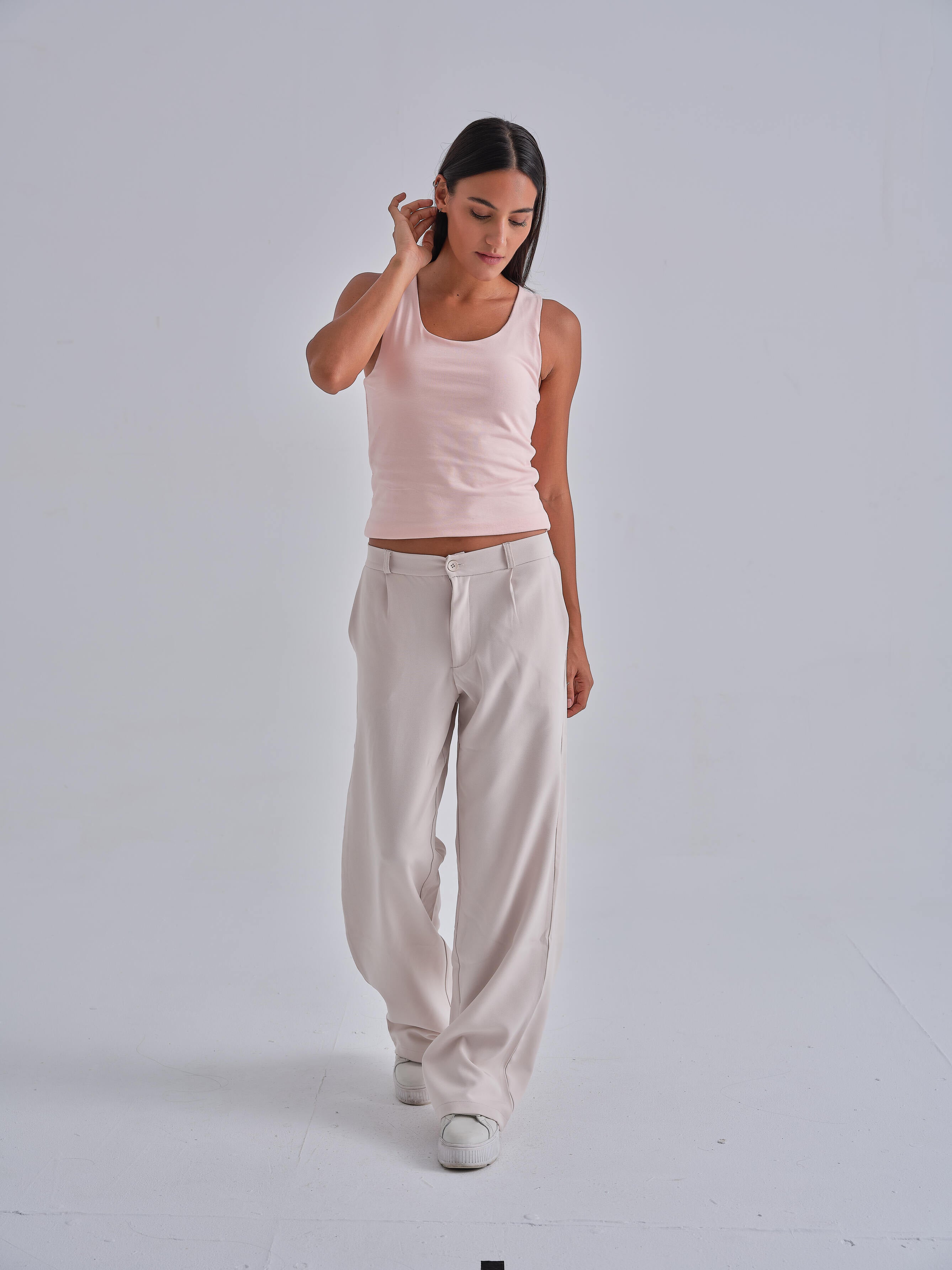 Tailored Beige Pants