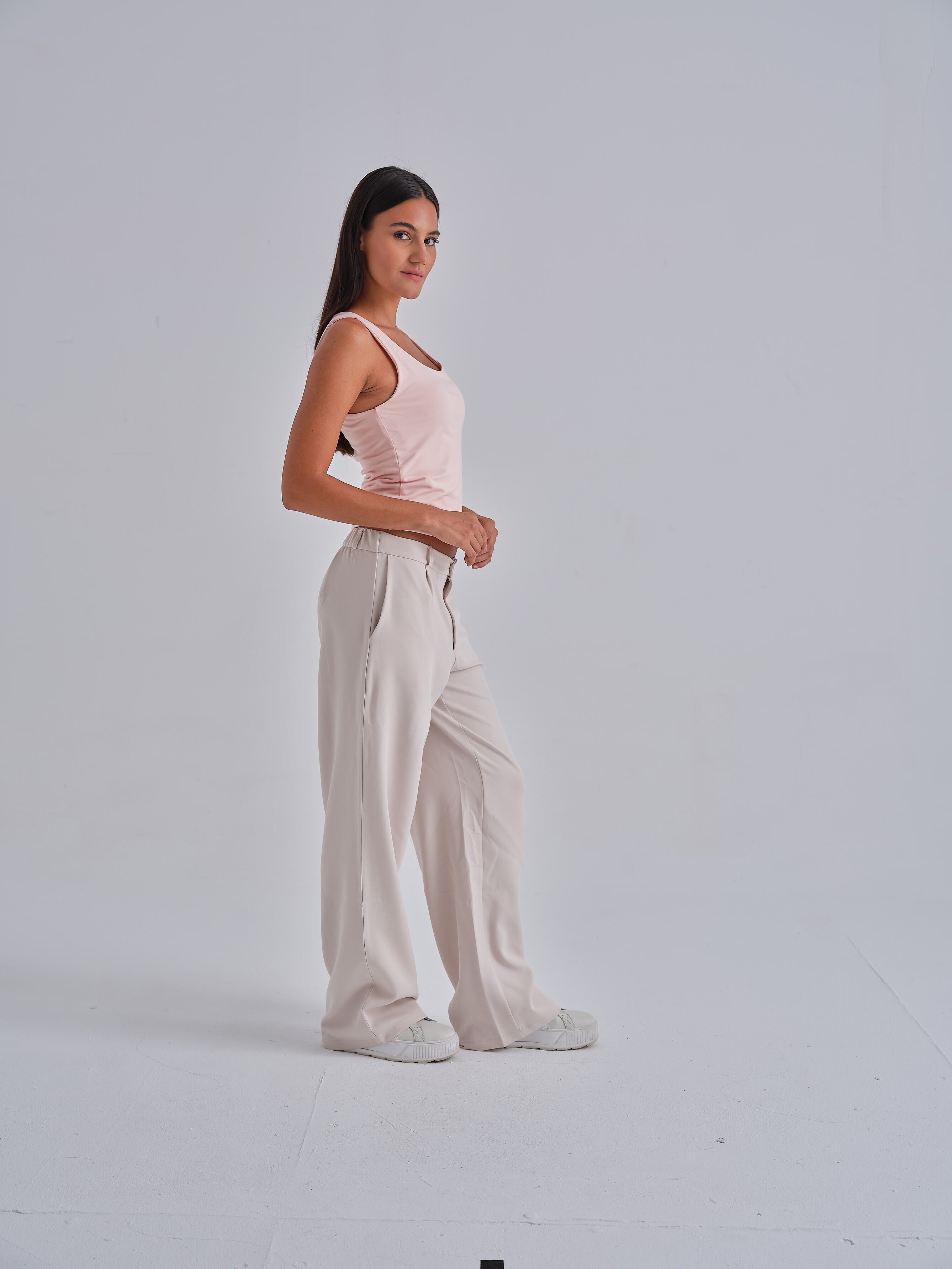 Tailored Beige Pants