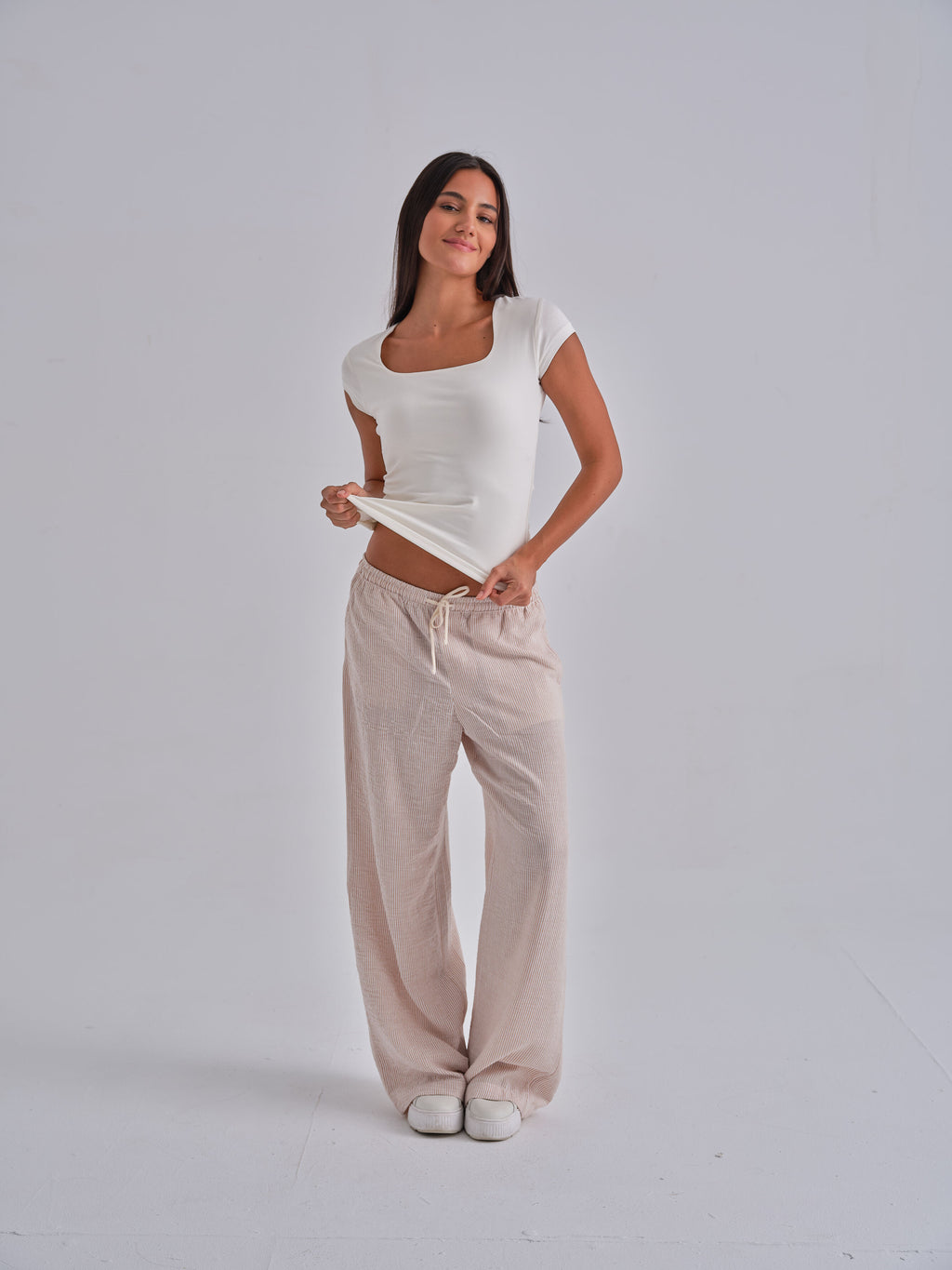 SculptHER Squared White Top