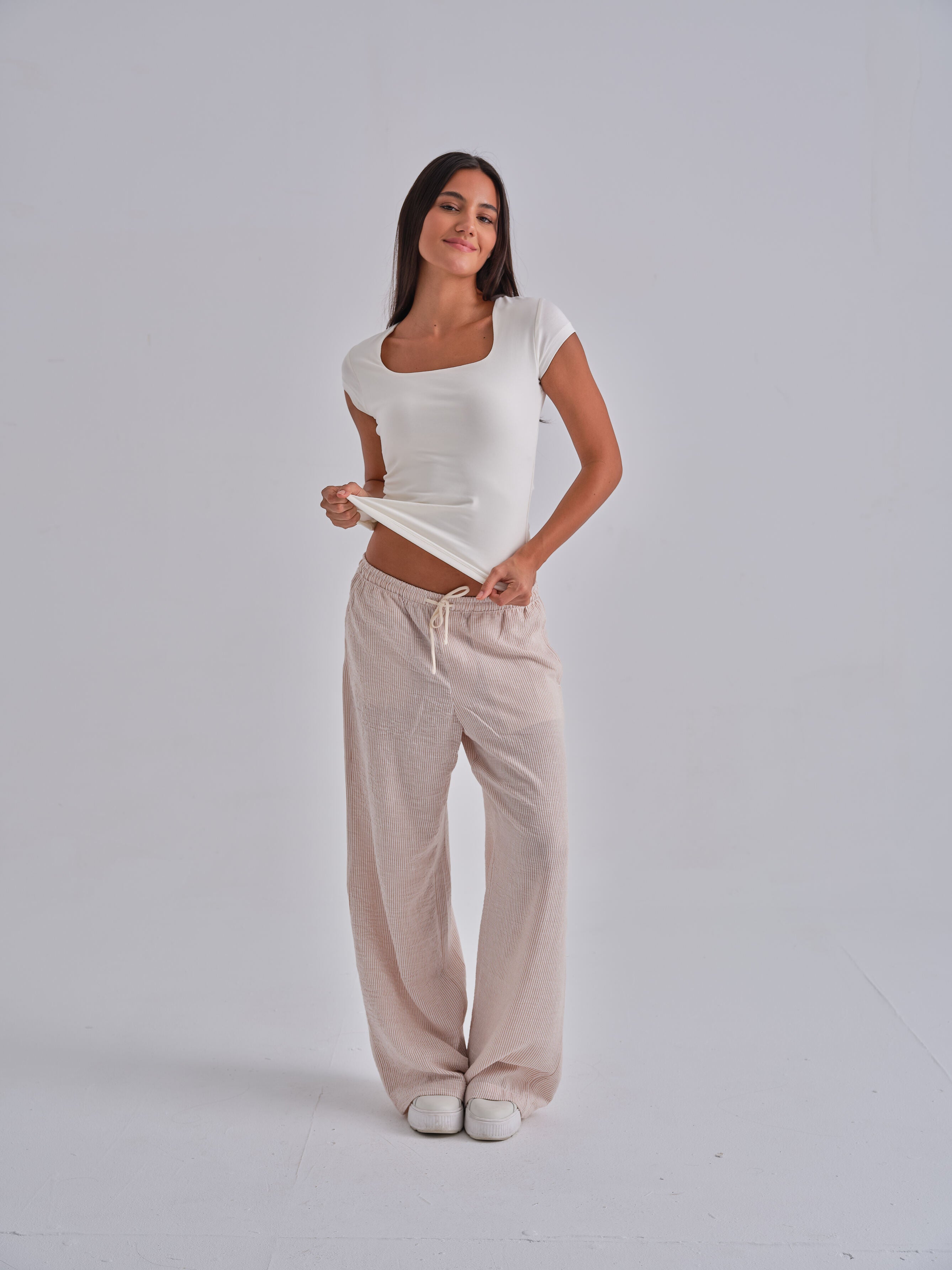 SculptHER Squared White Top