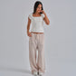 SculptHER Squared White Top