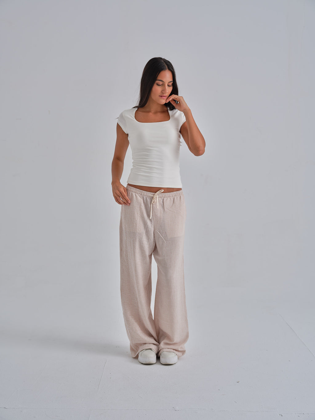 SculptHER Squared White Top