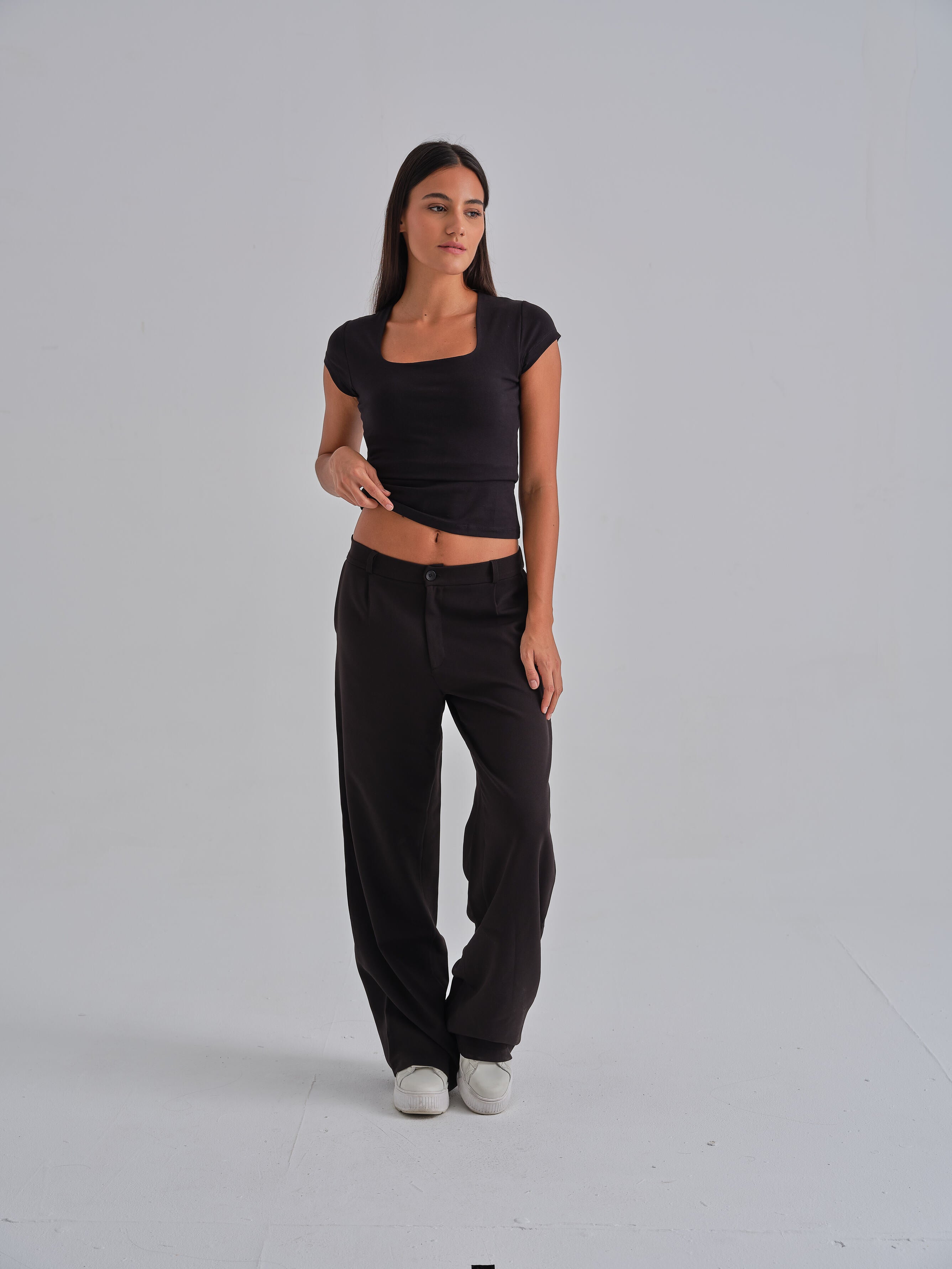 SculptHER Squared Black Top