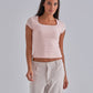 SculptHER Squared Pink Top