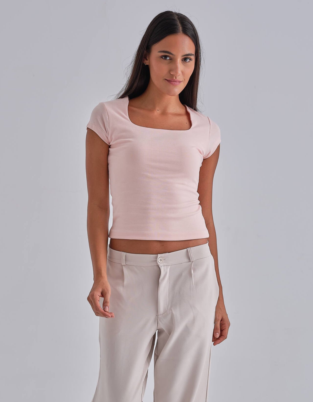 SculptHER Squared Pink Top