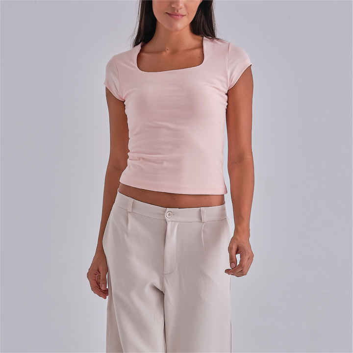 SculptHER Squared Pink Top