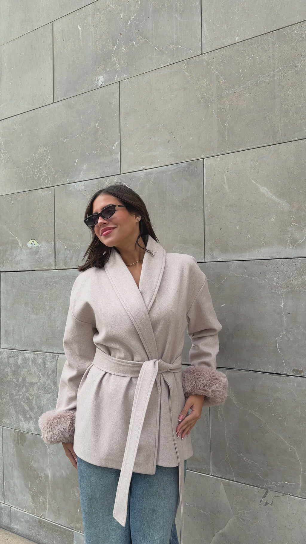 THE 3 WAY COAT - CASHMERE