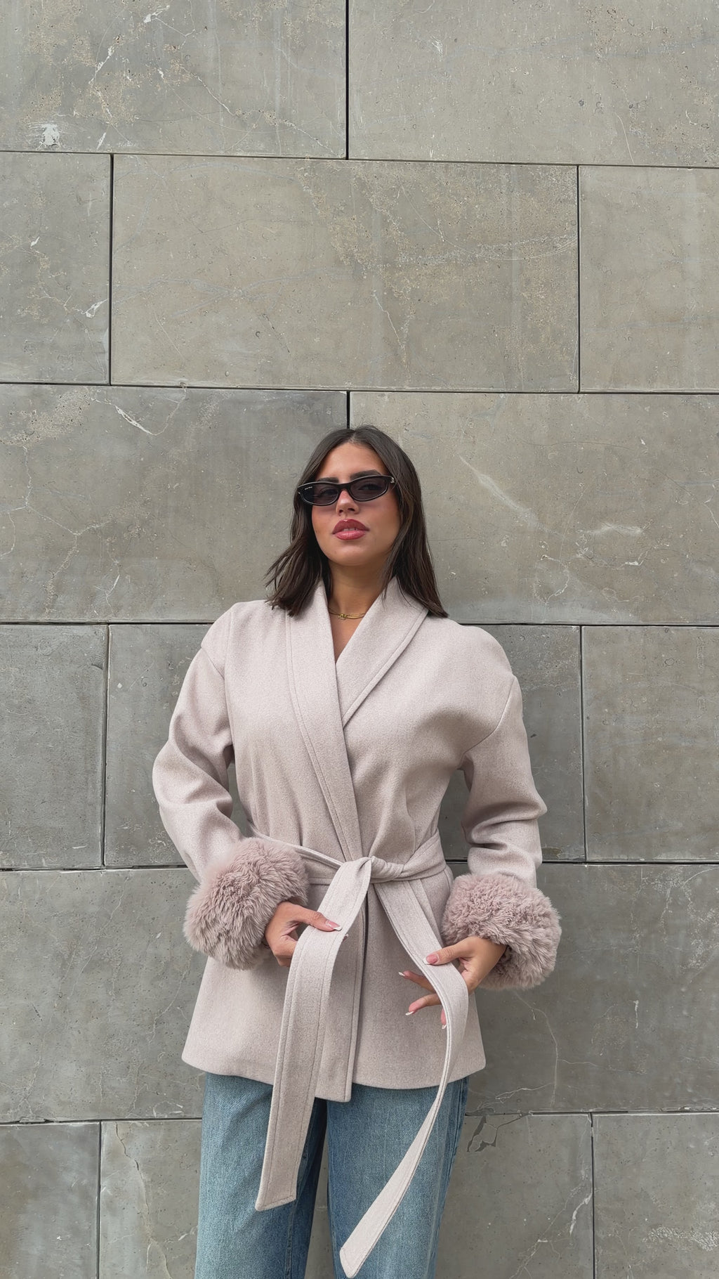 THE 3 WAY COAT - CASHMERE